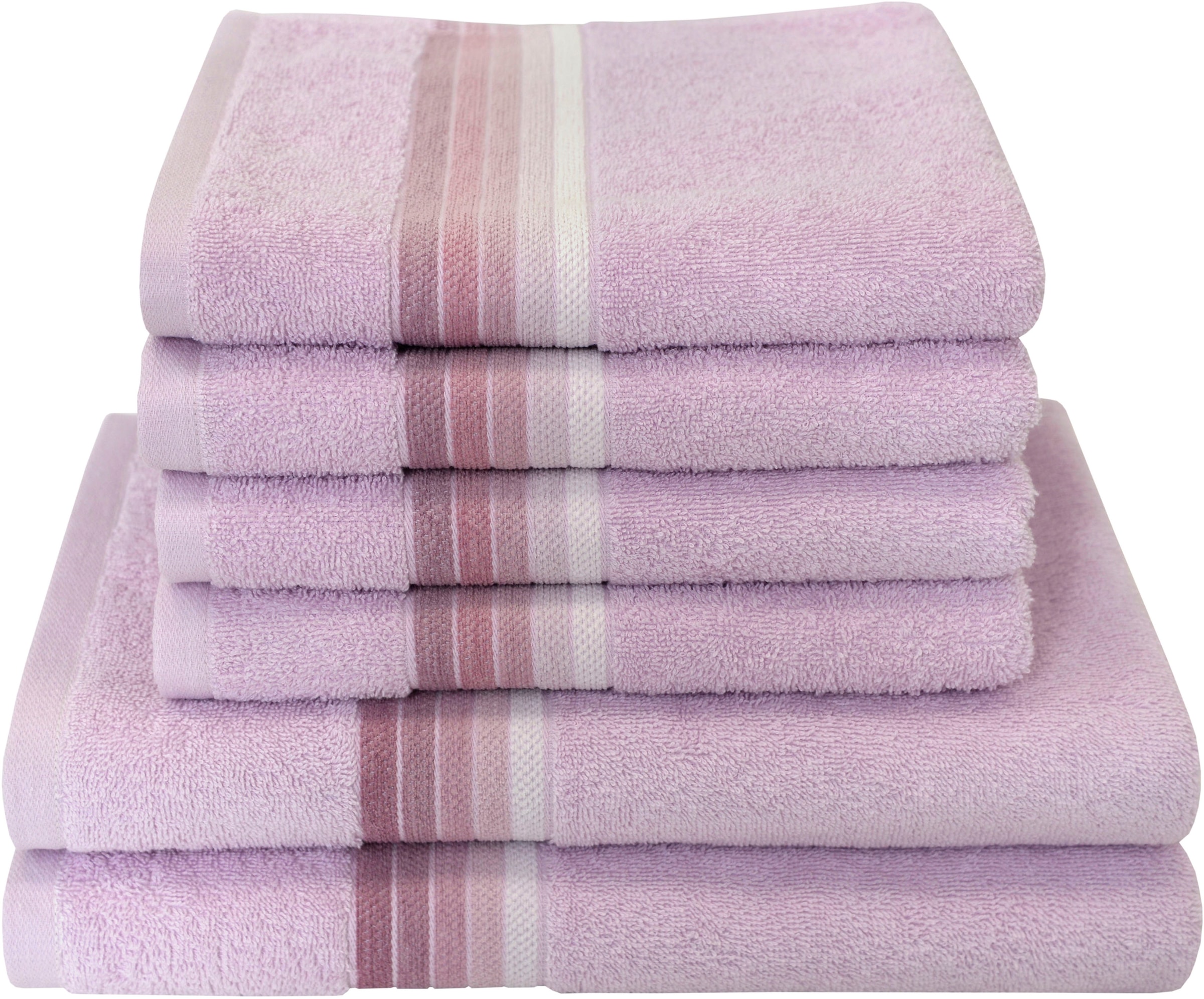 Image of Dyckhoff Handtuch Set "Chenille" Set 6 Stk. Frottier Set beinhaltet: 4x Handtuch (50x100cm) und 2x Duschtuch (70x140cm)