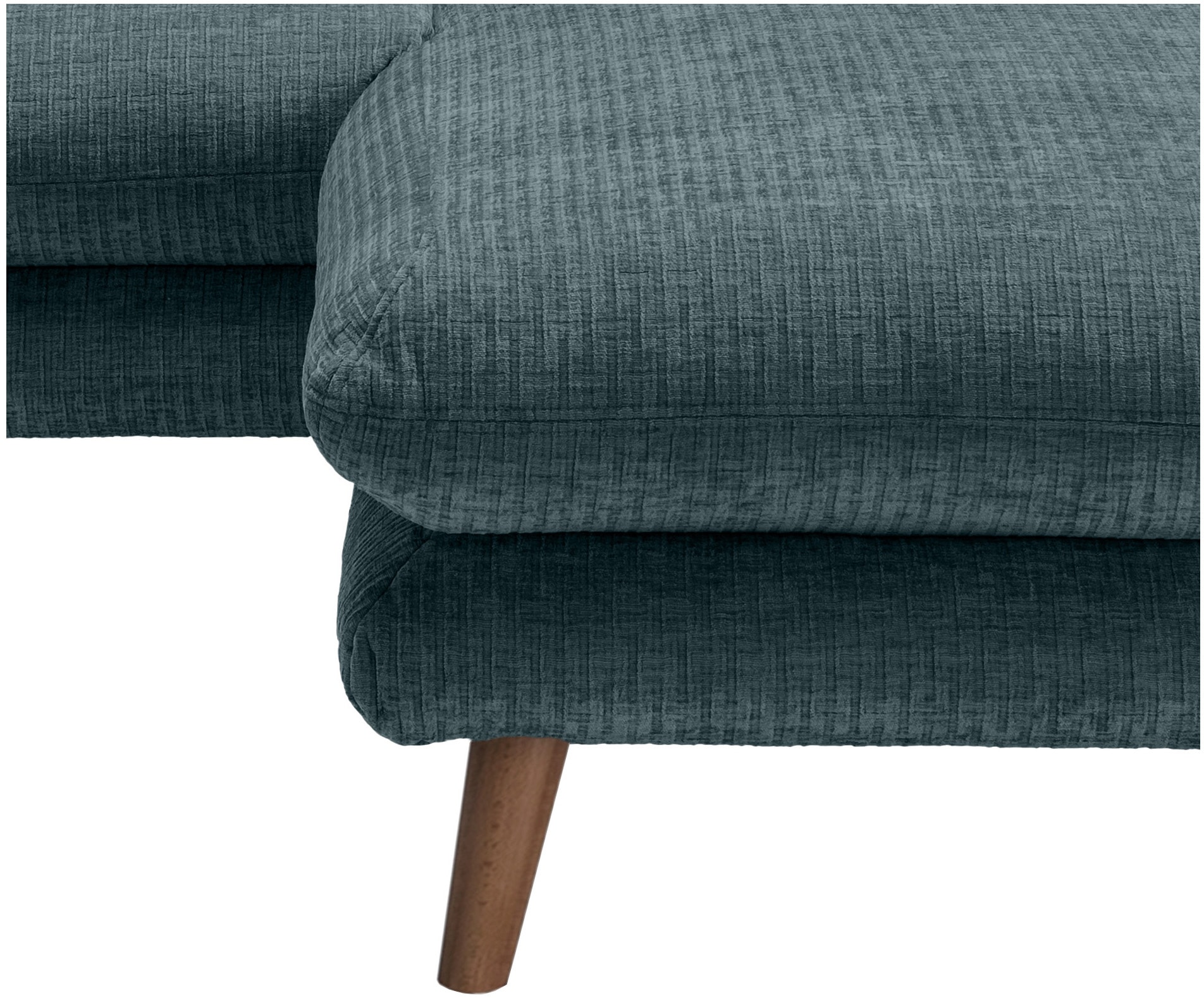 INOSIGN Ecksofa »Lazio modern und bequem, schmale Armlehnen, tolle Detailverarbeitung«, zwei verschiedene Fussfarben wählbar