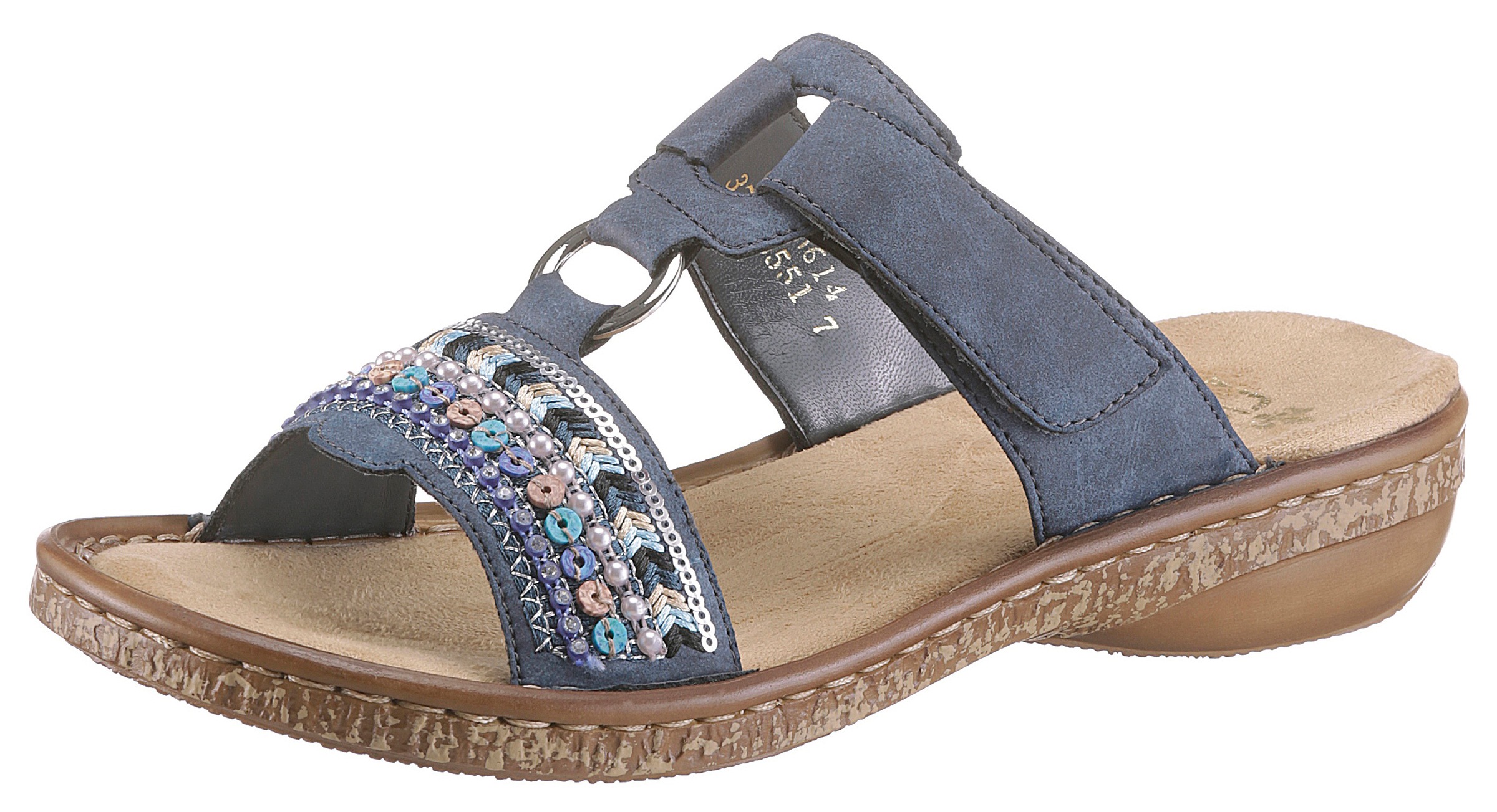 Image of Rieker Pantolette, mit Pailetten- und Perlenbesatz bei Ackermann Versand Schweiz