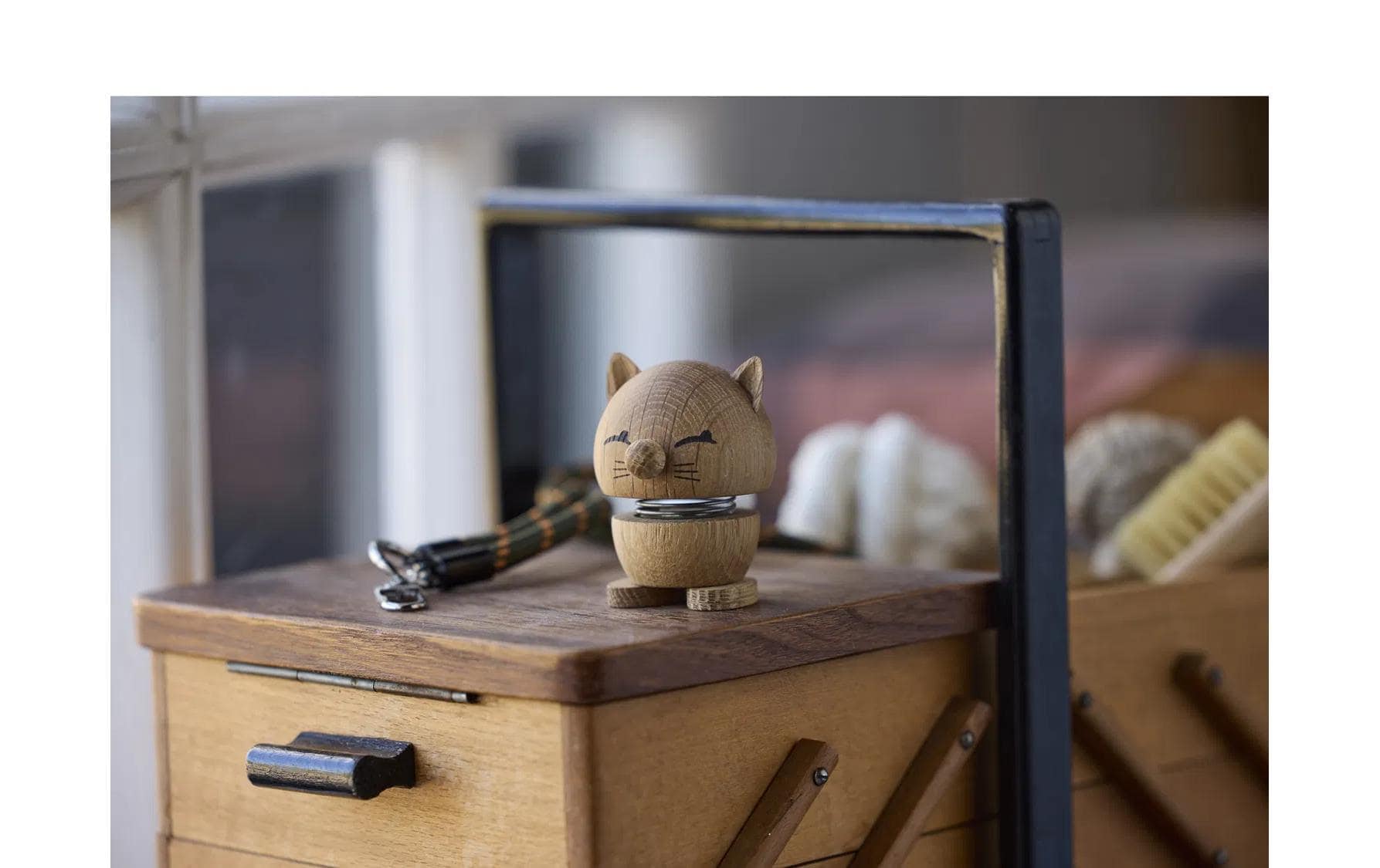 HOPTIMIST Figurine de décoration »Bumble Katze S, 5,5 x 5,9 x 7,3 cm«