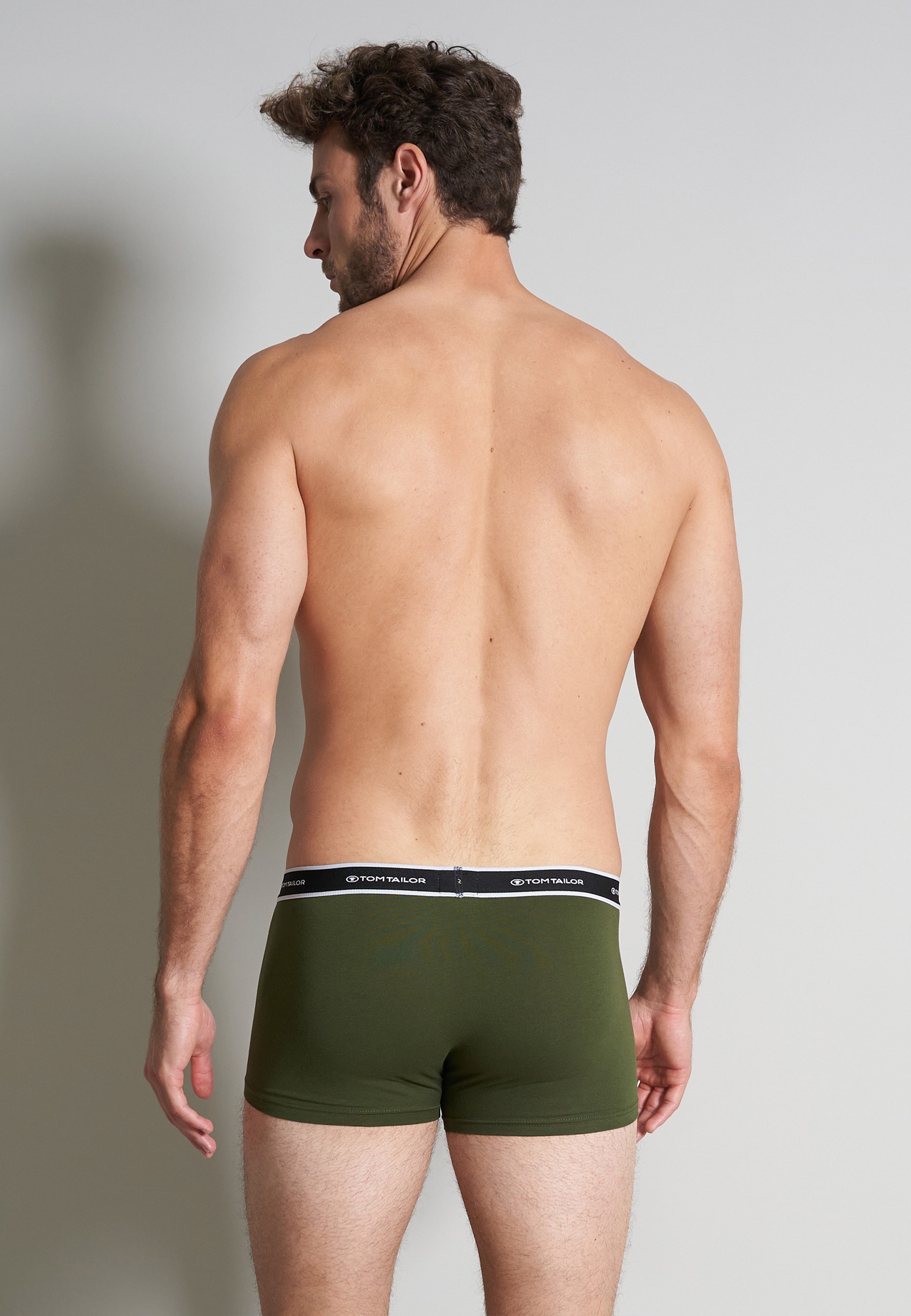 TOM TAILOR Boxers »Kentucky« Paquet,  doux, confortable, basique, ajusté, respirant, ceinture logo, mélange de coton