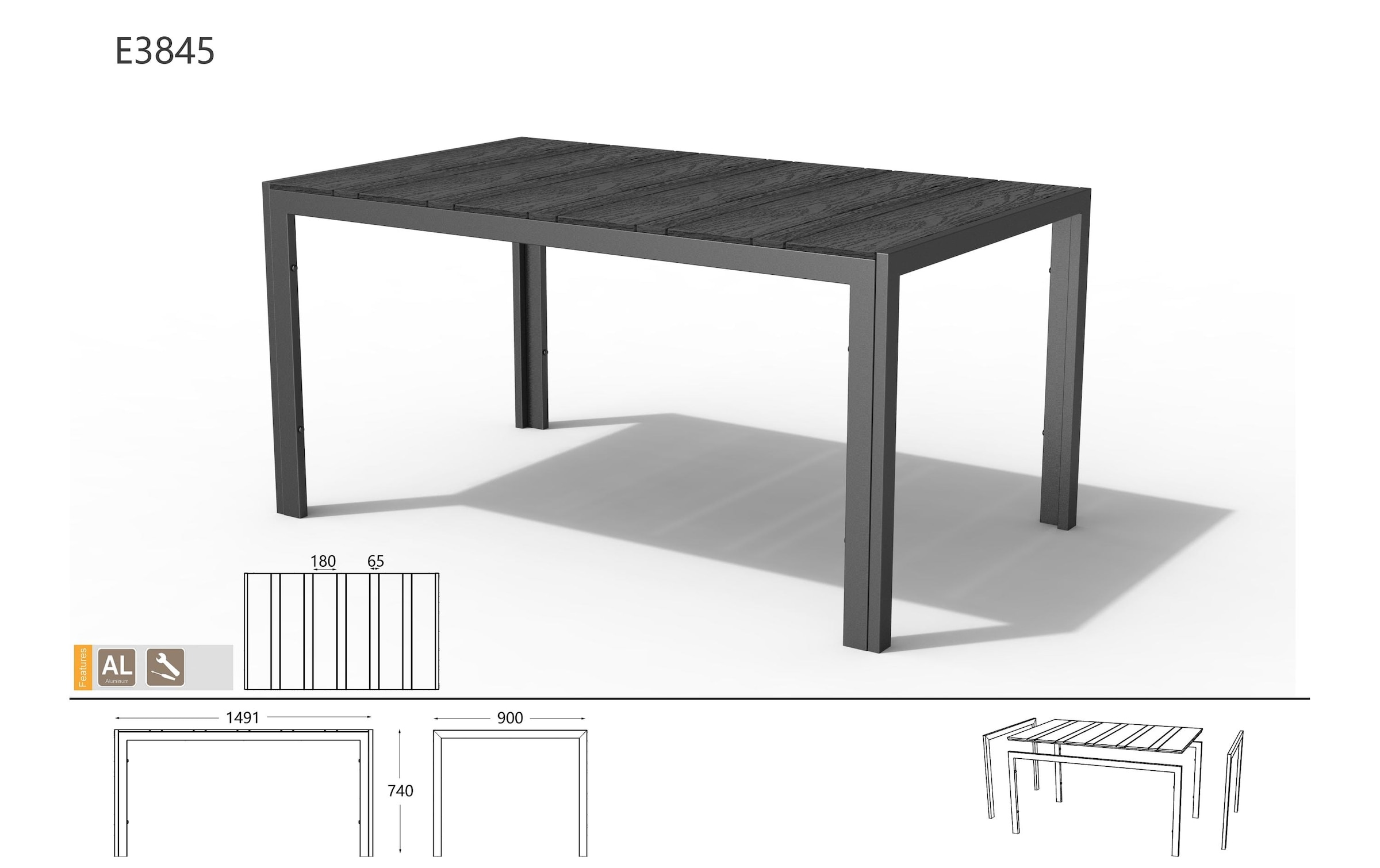 Schou Gartentisch »Noah 150 x 90cm«