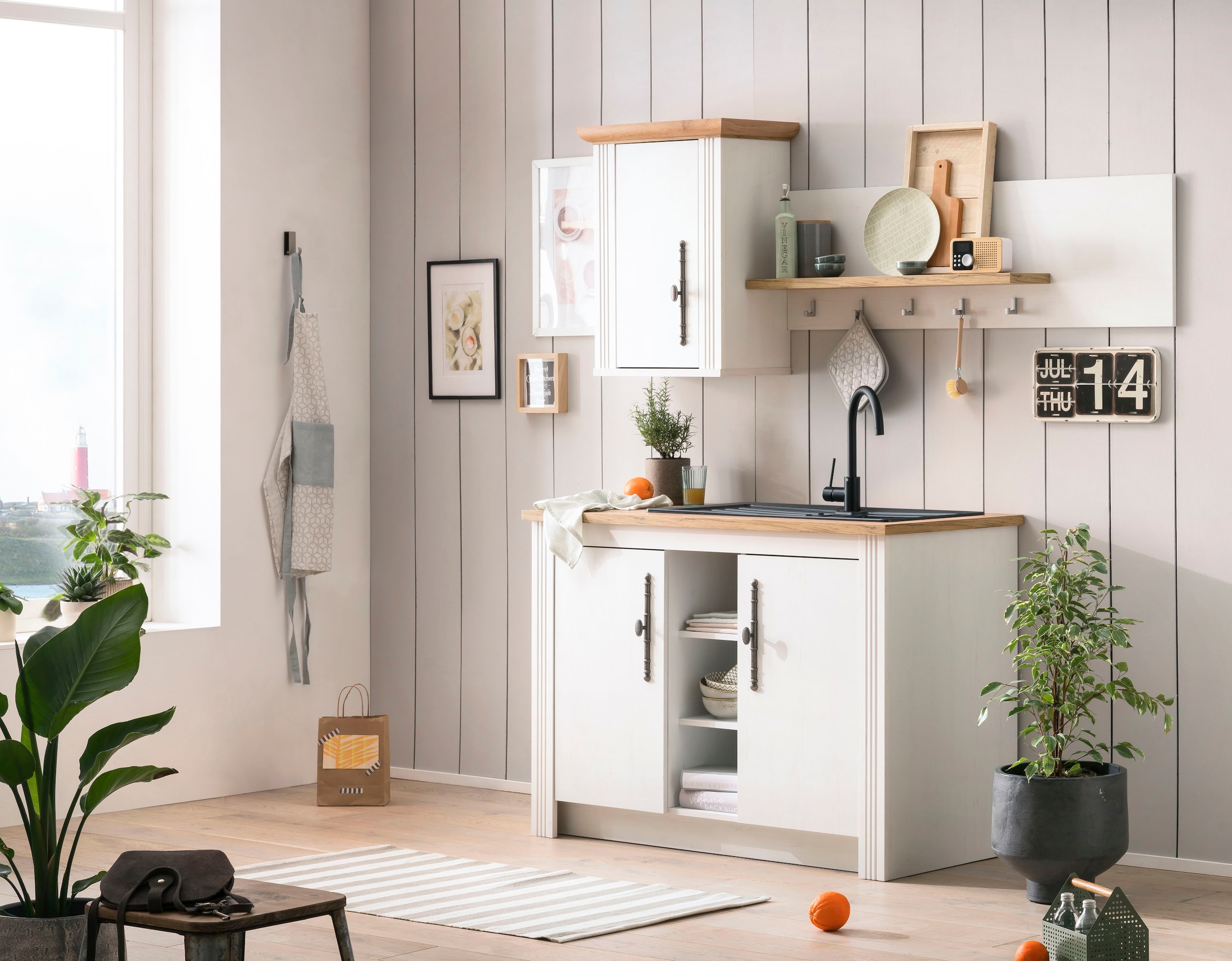 GOODproduct Küche »KS-Westminster« Breite 186 cm, ohne E-Geräte