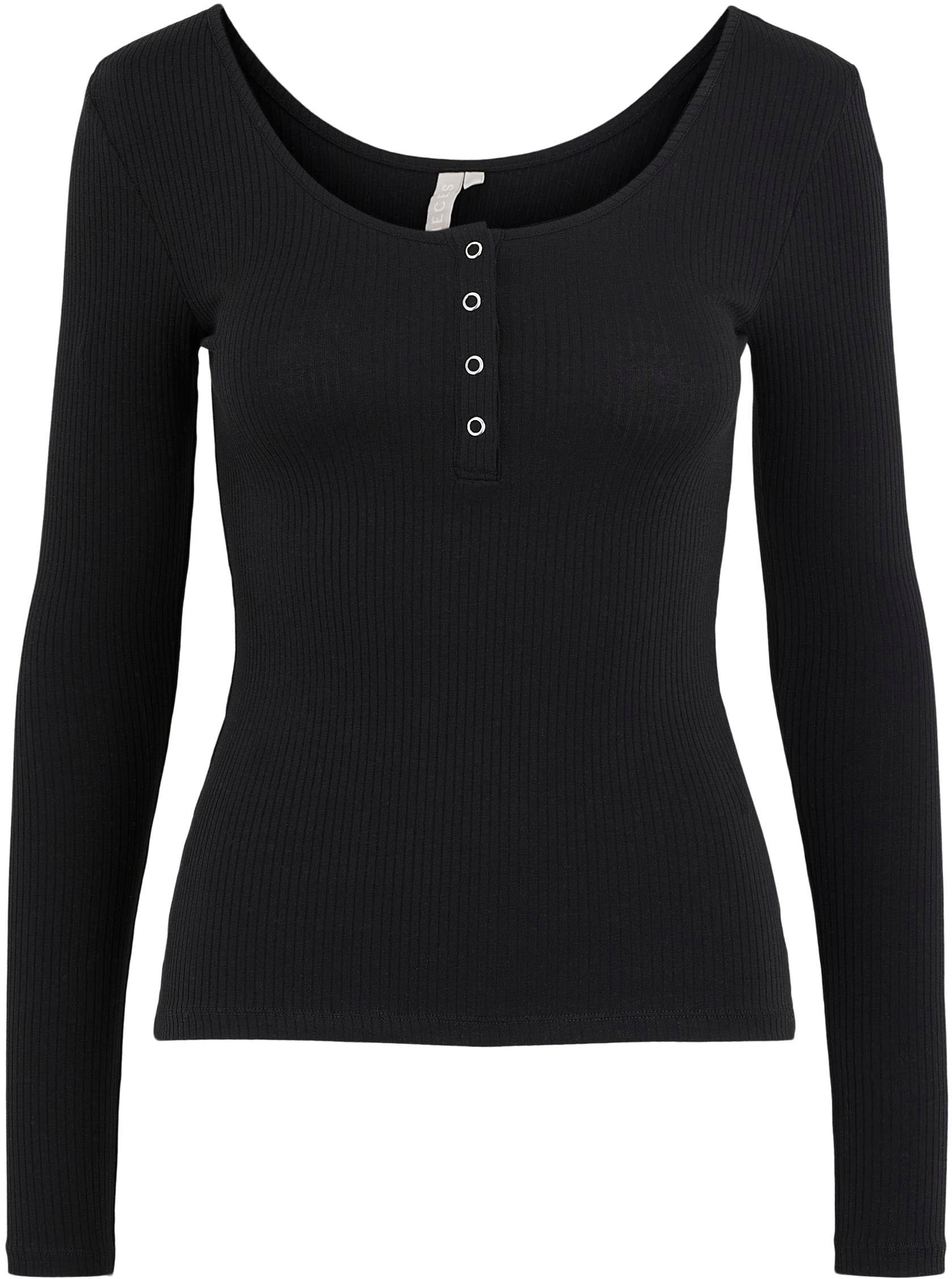 pieces Langarmshirt »PCKITTE LS TOP NOOS BC«