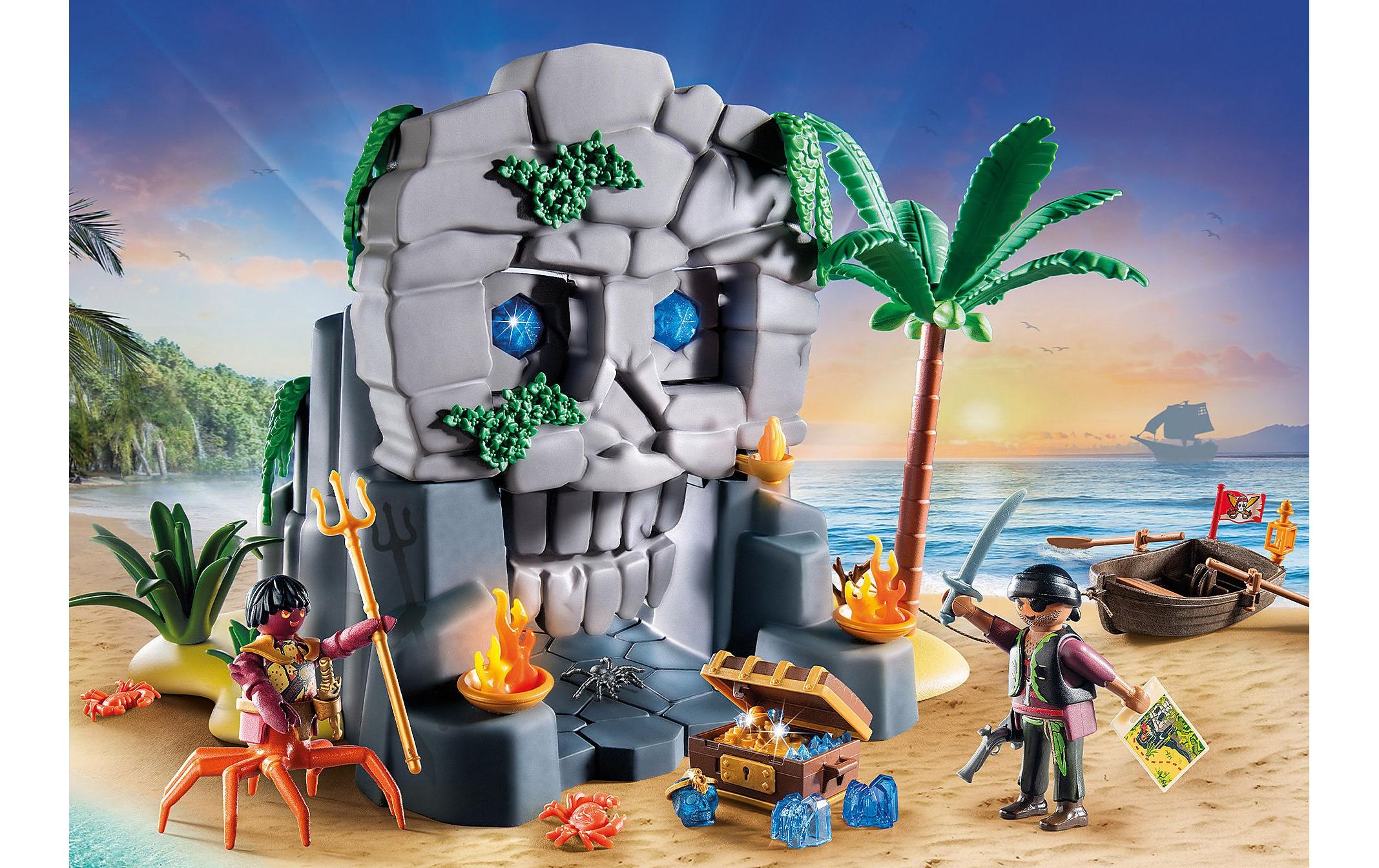 Playmobil® Spielbausteine »Pirates Totenkopfinsel 71531«, (73 St.)