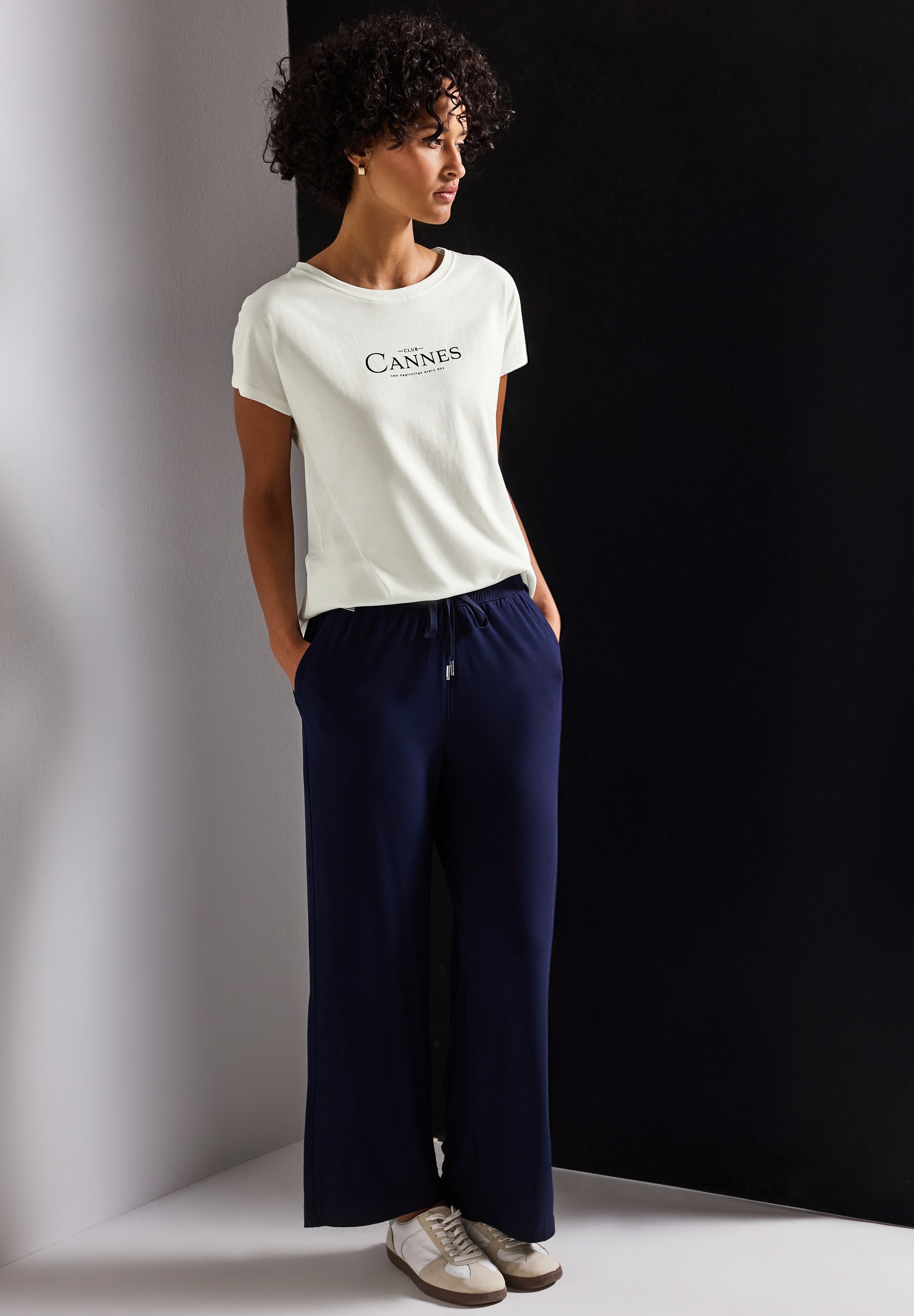 STREET ONE Shirttop, mit Folien-Wording