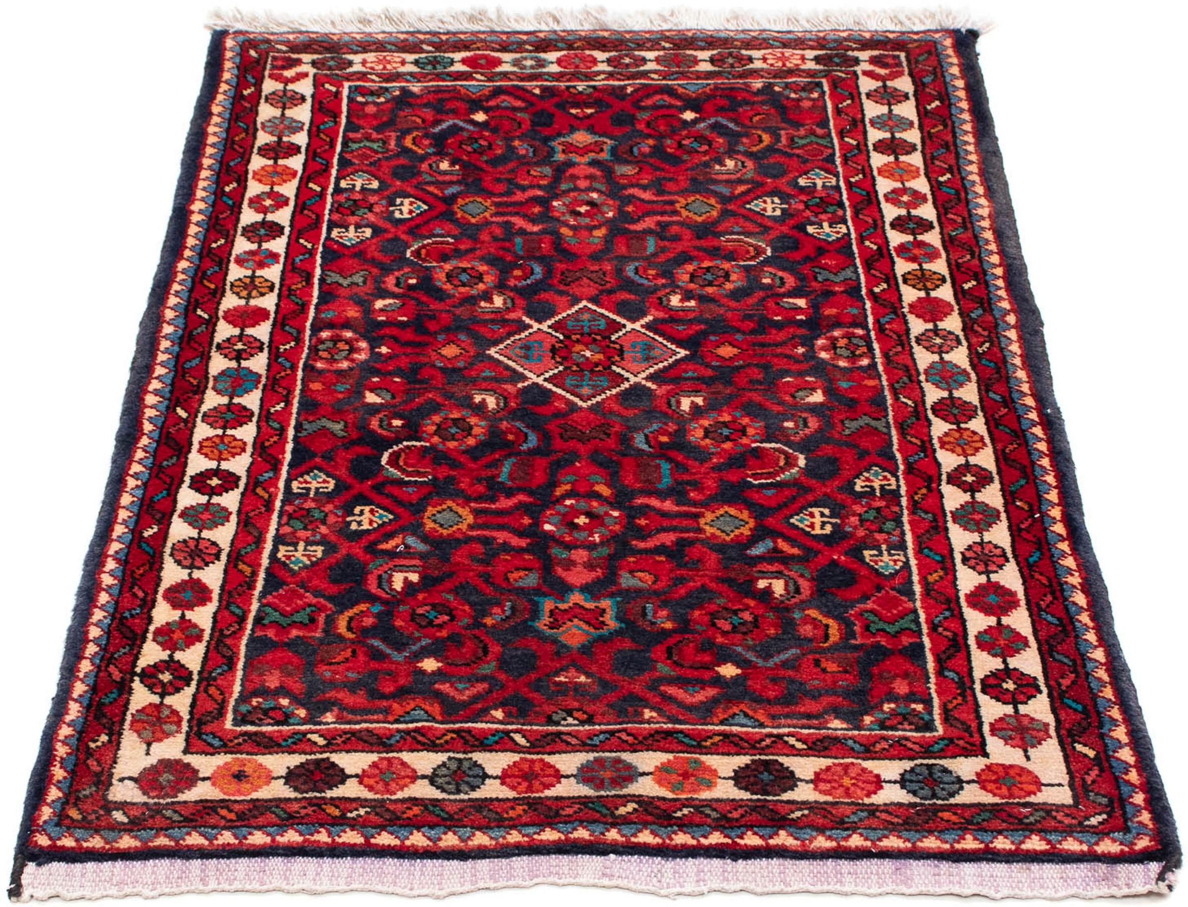 Image of morgenland Orientteppich »Perser - Nomadic - 105 x 75 cm - dunkelrot«, rechteckig, 10 mm Höhe, Wohnzimmer, Handgeknüpft, Einzelstück mit Zertifikat bei Ackermann Versand Schweiz