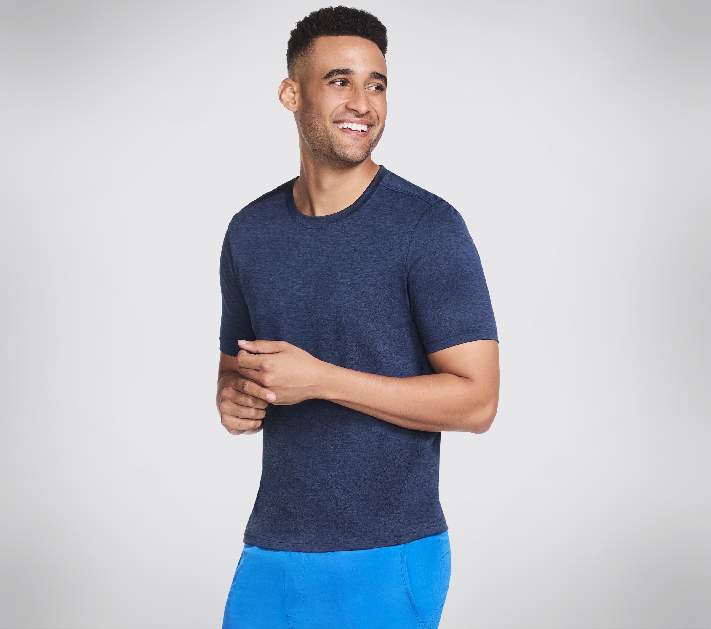Image of Skechers T-Shirt aus Polyester, Kurzarm, auch in grossen Grössen