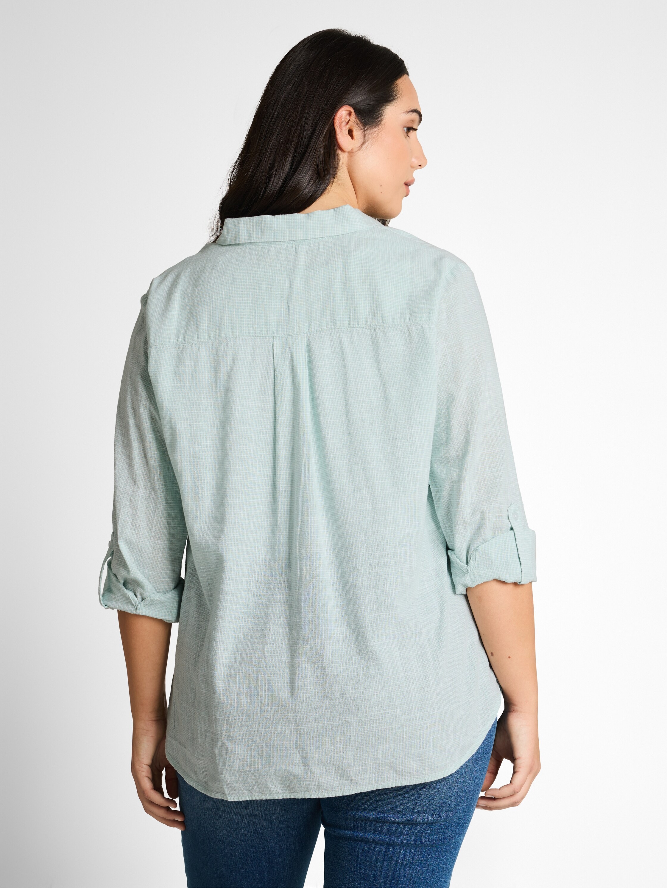 TOM TAILOR PLUS Chemisier à chemise mit aufgesetzten Brusttaschen