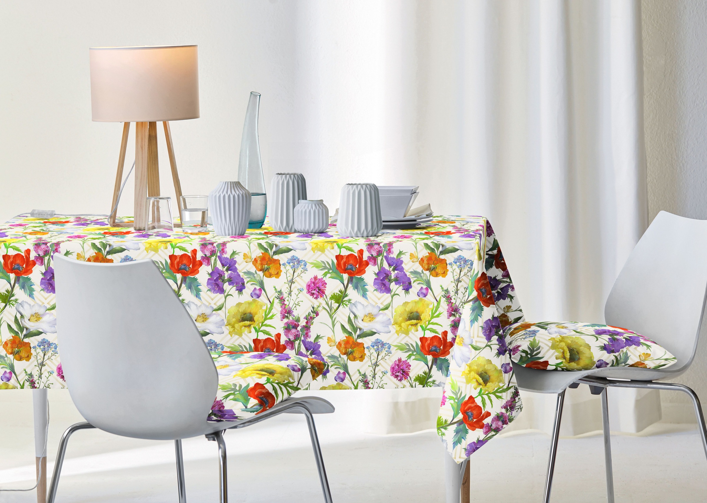 APELT Tischdecke "7001" Sommerblumen all-over
