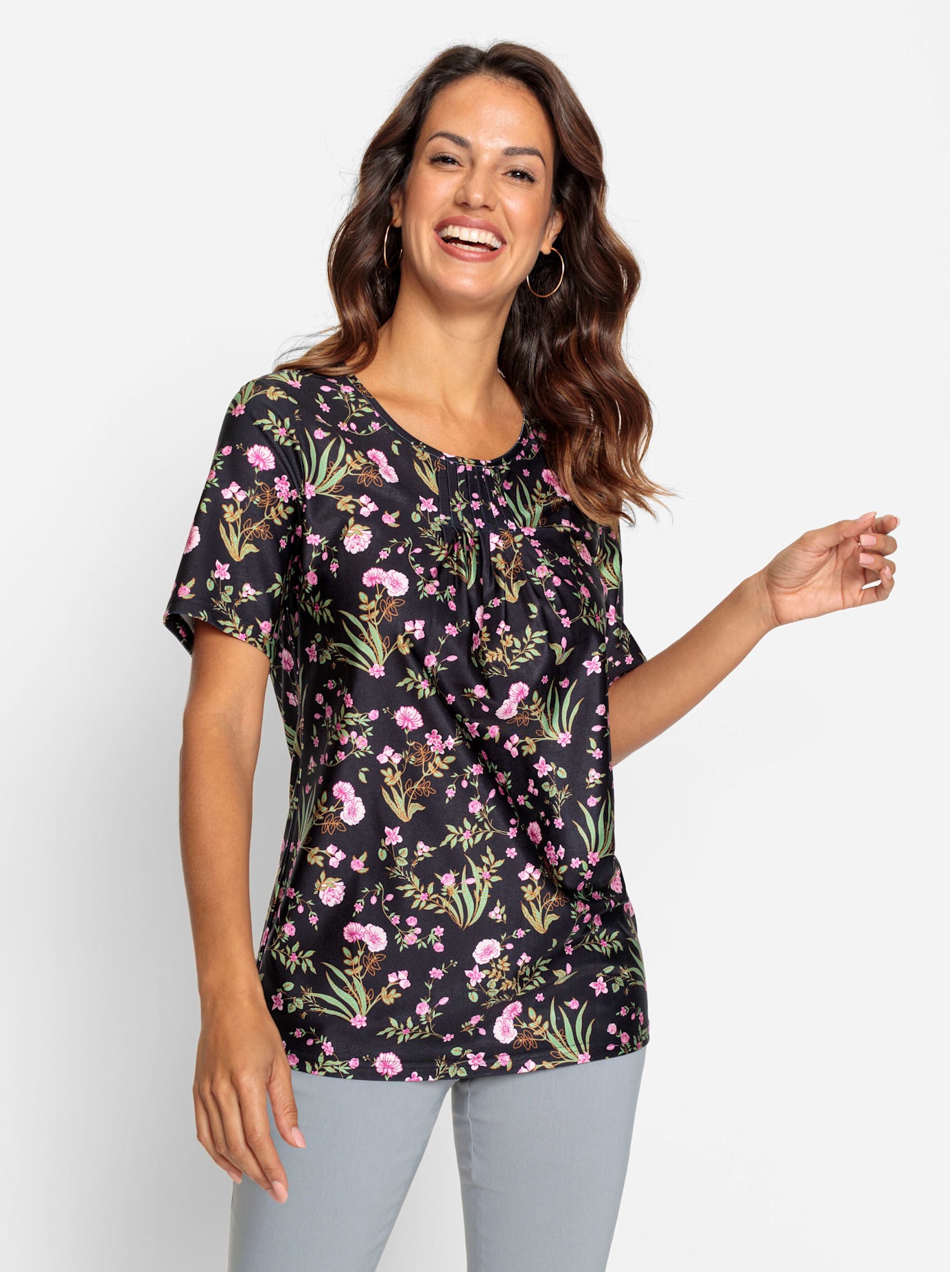 Inspirationen Print-Shirt »Tunikashirt«, (1 tlg.)