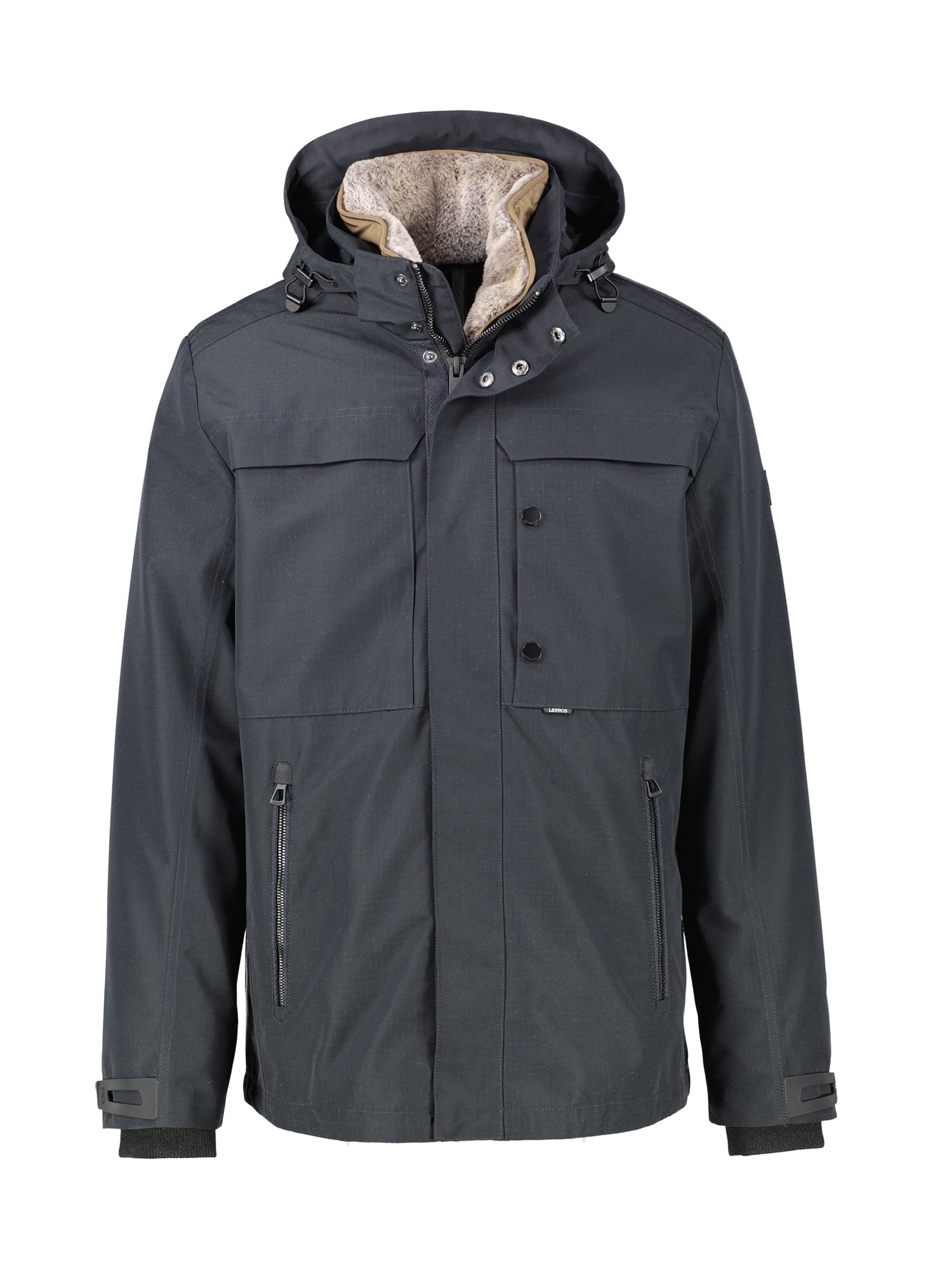 LERROS Veste d'hiver »Herren Winterjacke mit herausnehmbarer Innenjacke« mit Kapuze