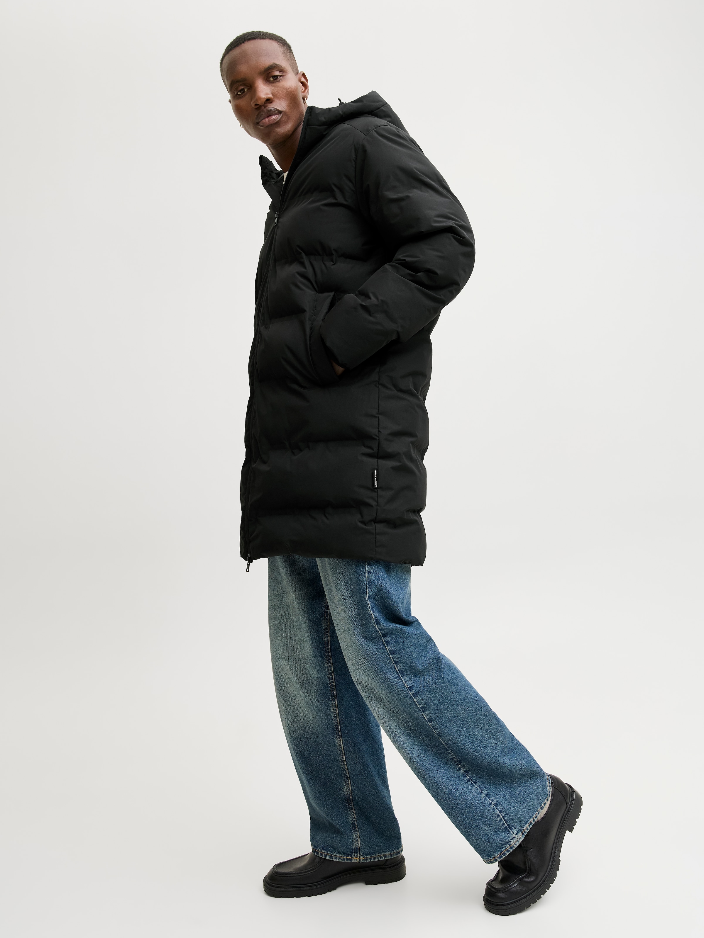Jack & Jones Steppjacke »JJESOHO LONG PUFFER LN« mit Kapuze