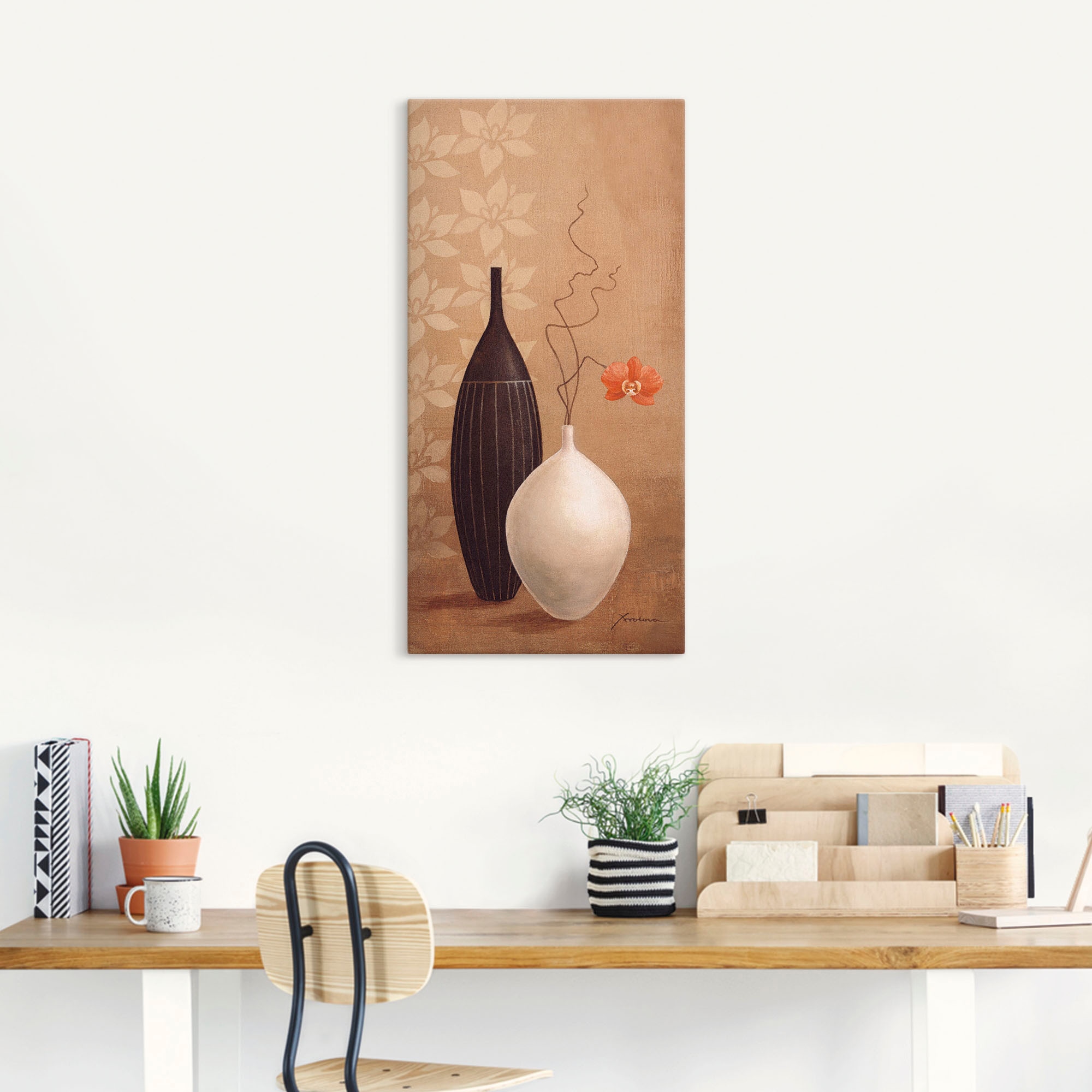 Artland Wandbild »Schmalhalsvase«, Vasen & Töpfe, (1 St.), als Alubild, Outdoorbild, Leinwandbild, Wandaufkleber, versch. Grössen