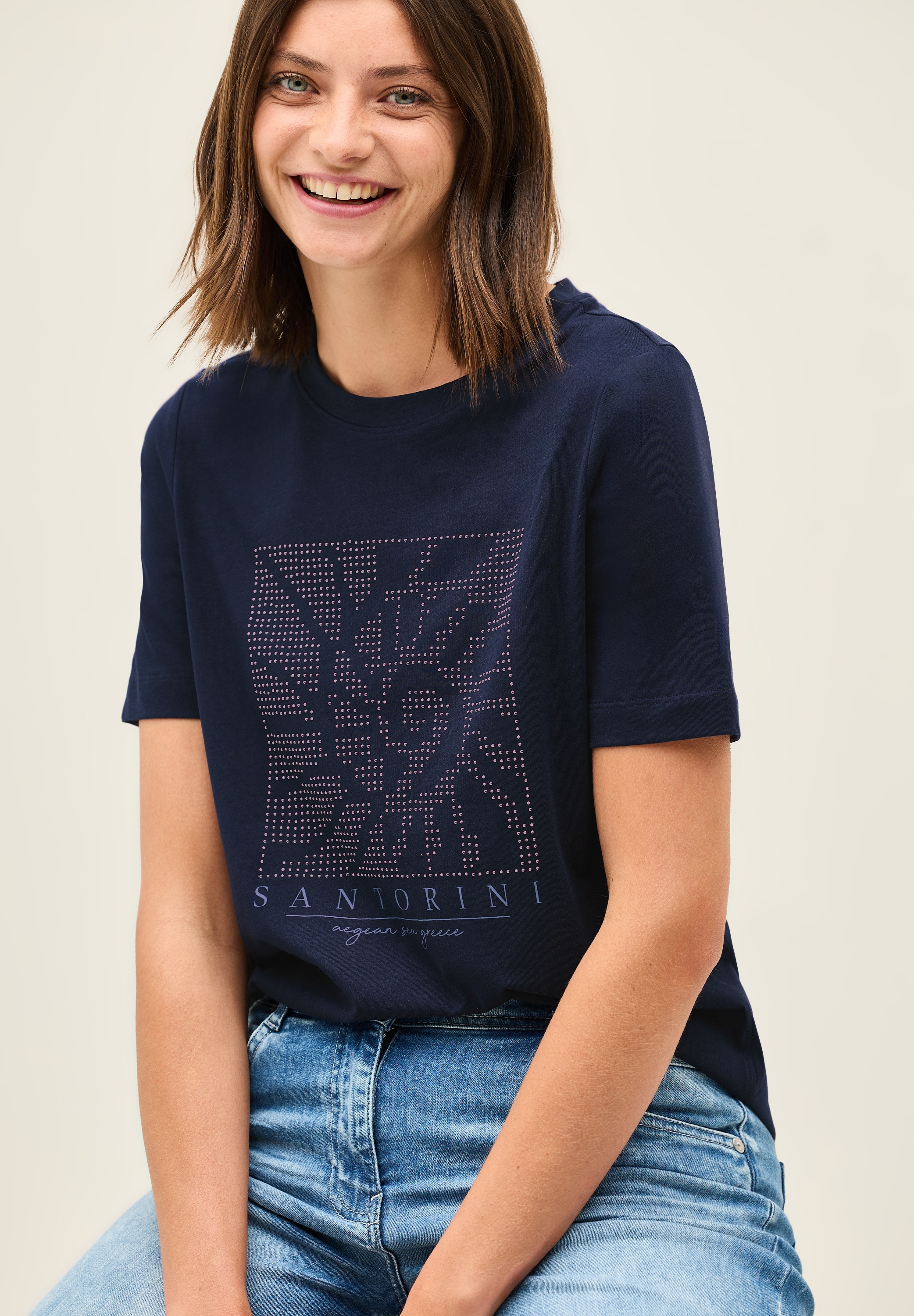 Cecil T-Shirt, mit Schmucksteinen