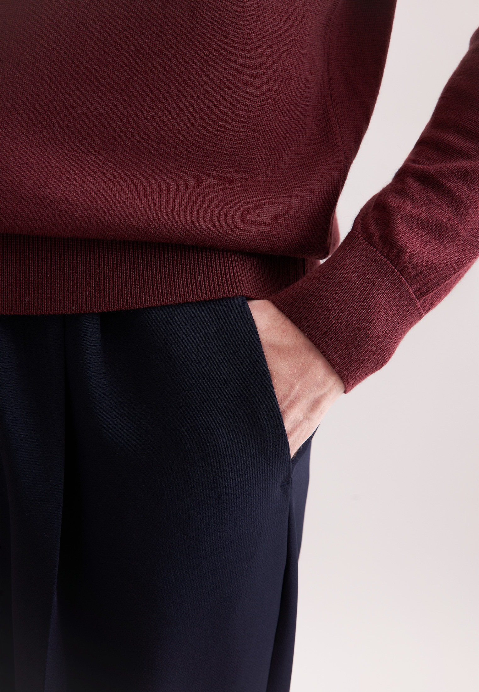 seidensticker Pull-over »Schwarze Rose« col rond uni 1/1