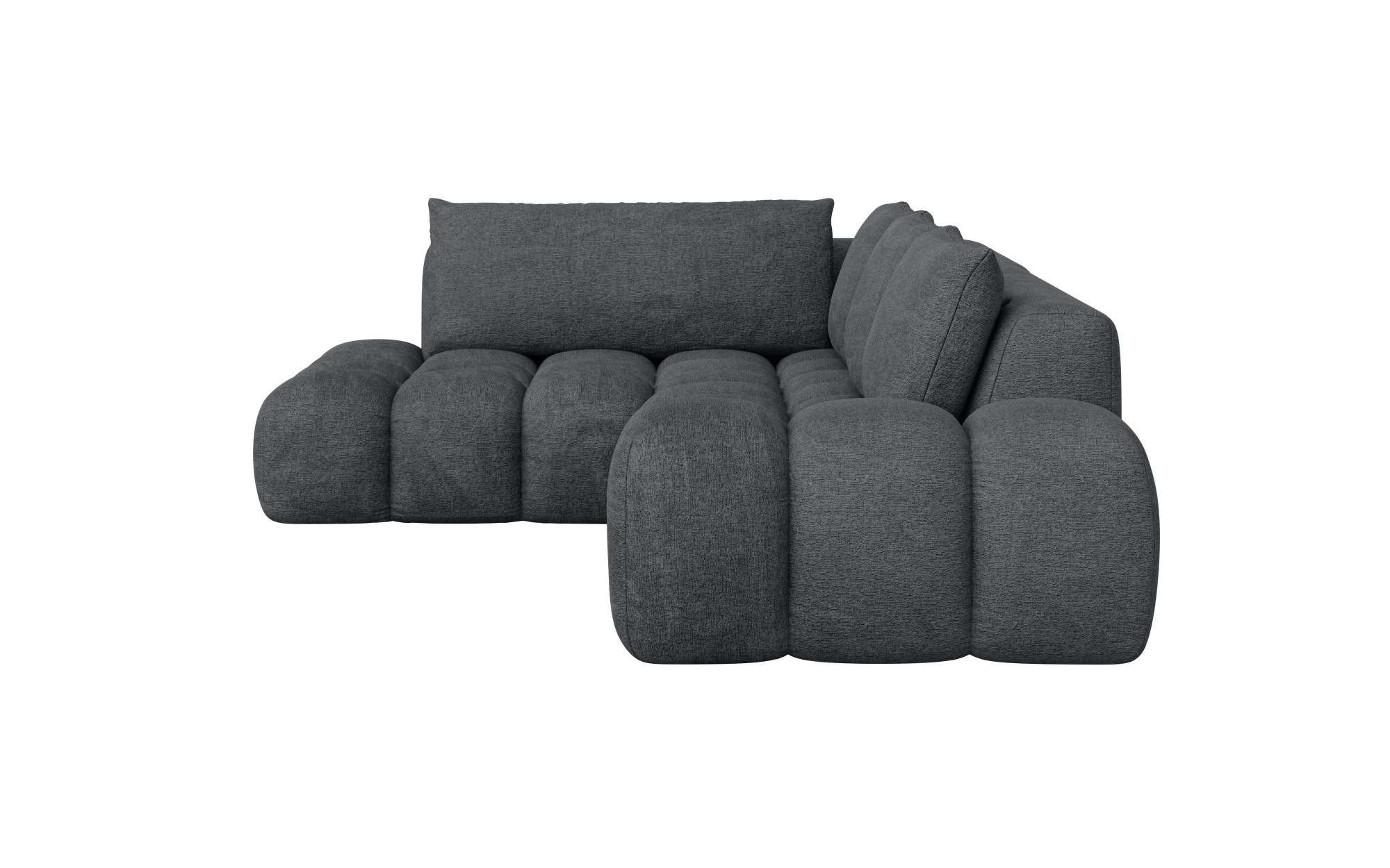 INOSIGN Ecksofa »AZITA klein, L-Form, elegant und bequem Designsofa«, lose Rückenkissen, traumhafte Steppung, Masse B/T/H: 296/176,5/89 cm