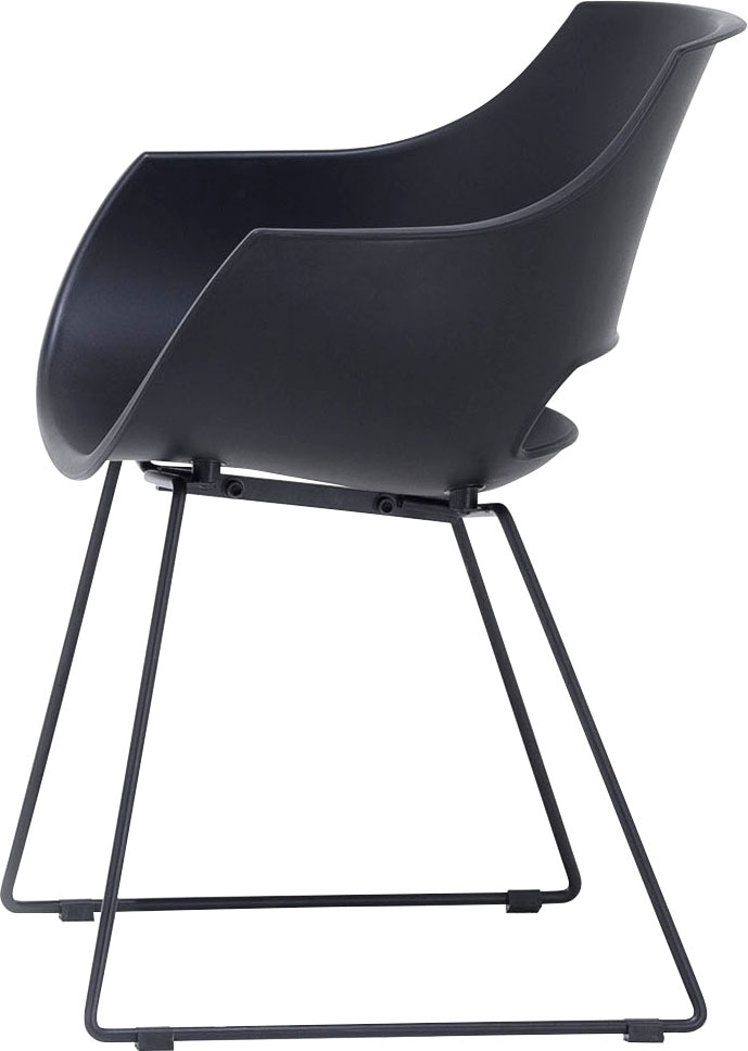 MCA furniture Chaise à coque »Rockville« (Ensemble) 4 cuis4er-Set, Kufe, Kunststoff, Belastbarkeit 120 kg, Sitzhöhe ca. 46 cm