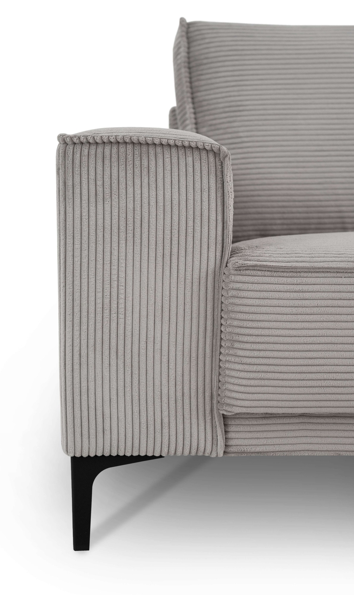 GOODproduct 3-places »OLAND Cord, Sofa, B: 224 cm, Skandi-Design« structure, tissu plat, microfibre de luxe, bouclé