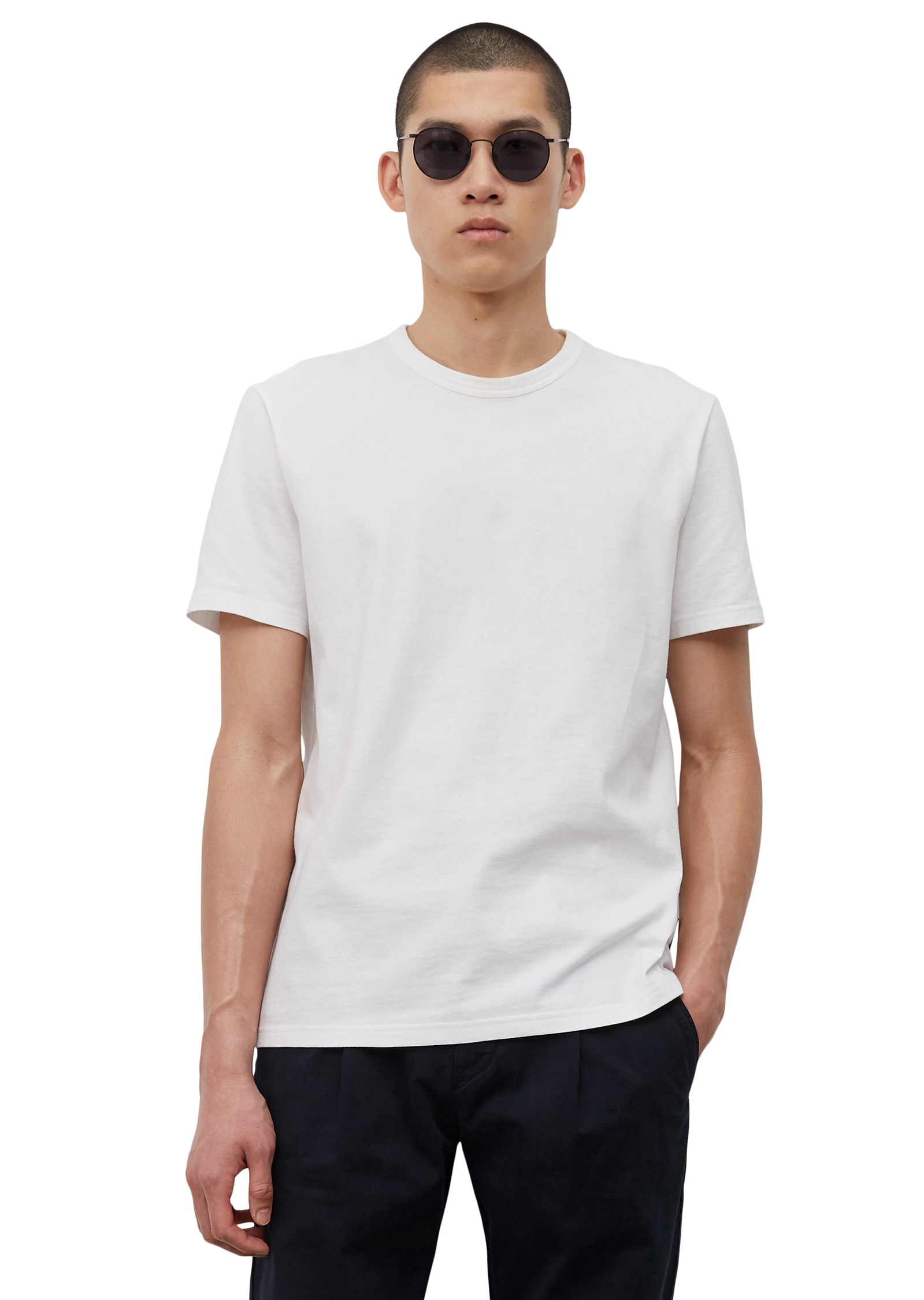 Image of Marc OPolo T-Shirt Rundhals-T-Shirt Regular aus hochwertiger Baumwolle