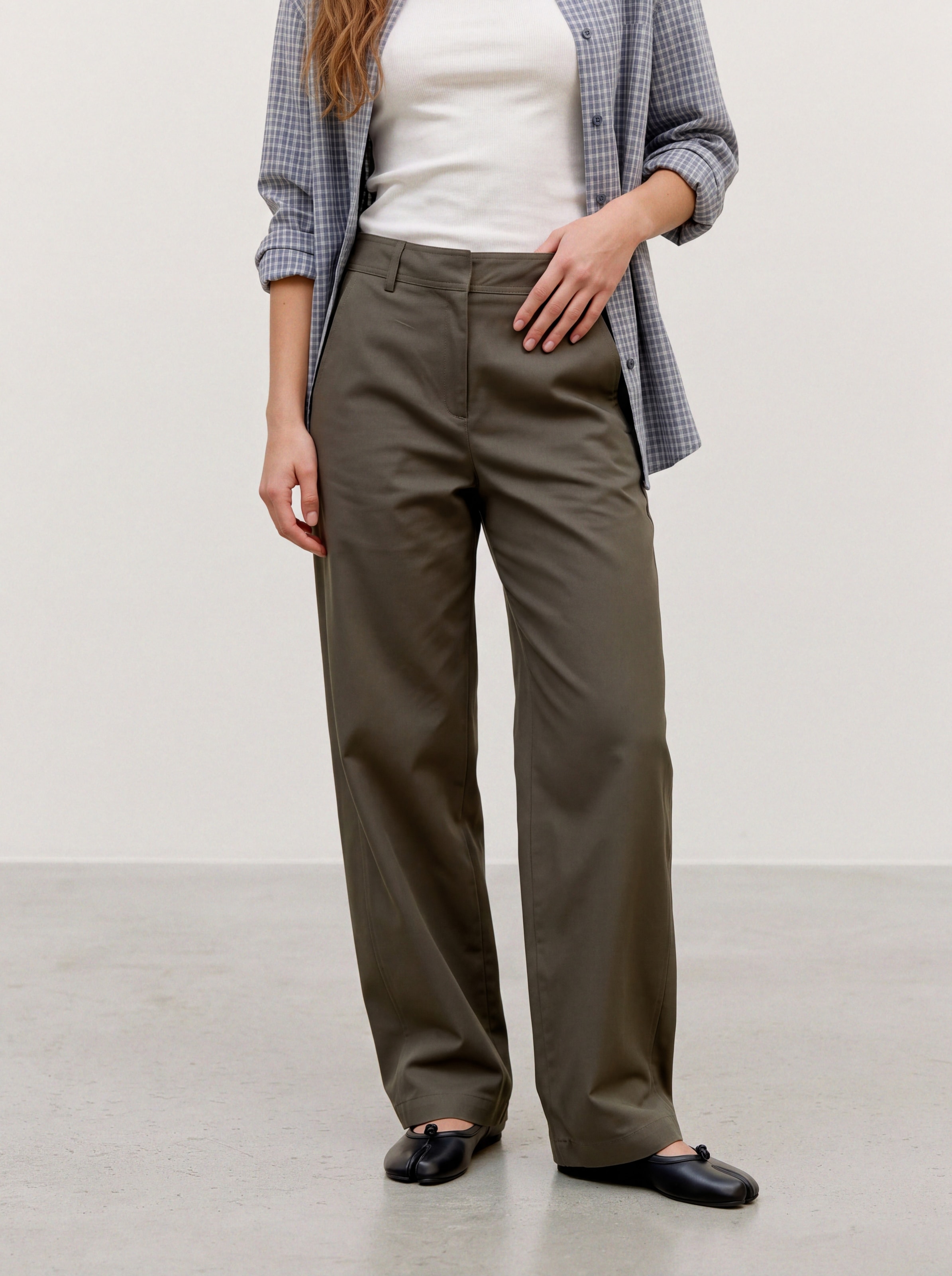 Image of Vero Moda Anzughose "VMSOFIA MW BARREL PANT NOOS" Materialmix