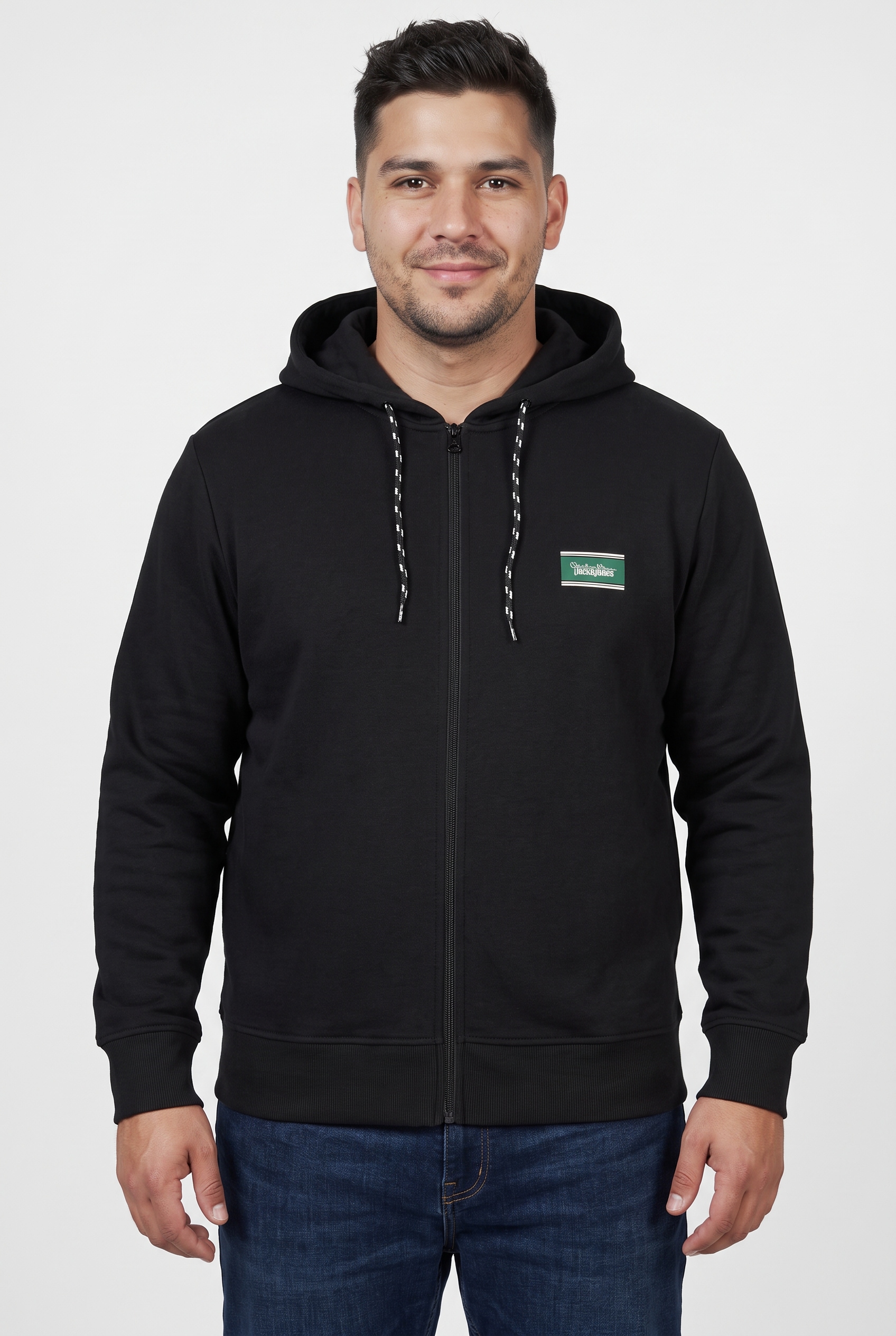 Jack & Jones PlusSize Sweat à capuche »JJBUSTER SWEAT ZIP HOOD BTS PLS« Baumwollmischung,
