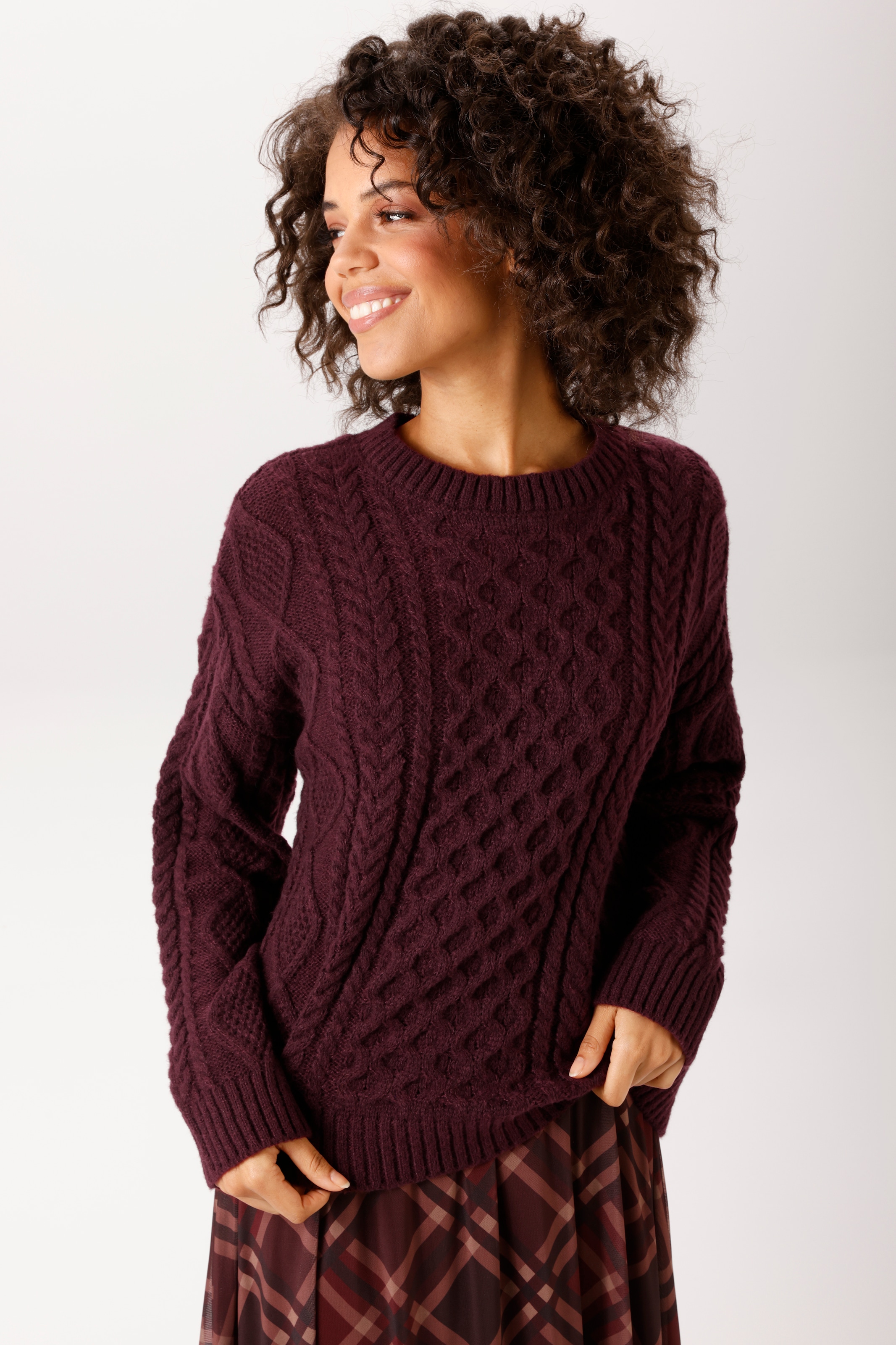 Image of Aniston CASUAL Strickpullover im attraktiven Muster-Mix - NEUE KOLLEKTION