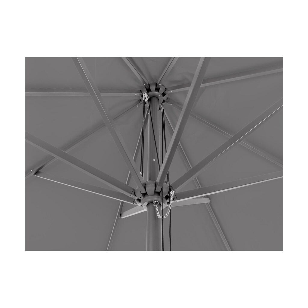 FURBER Sonnenschirm »300 x 300 cm Grau«