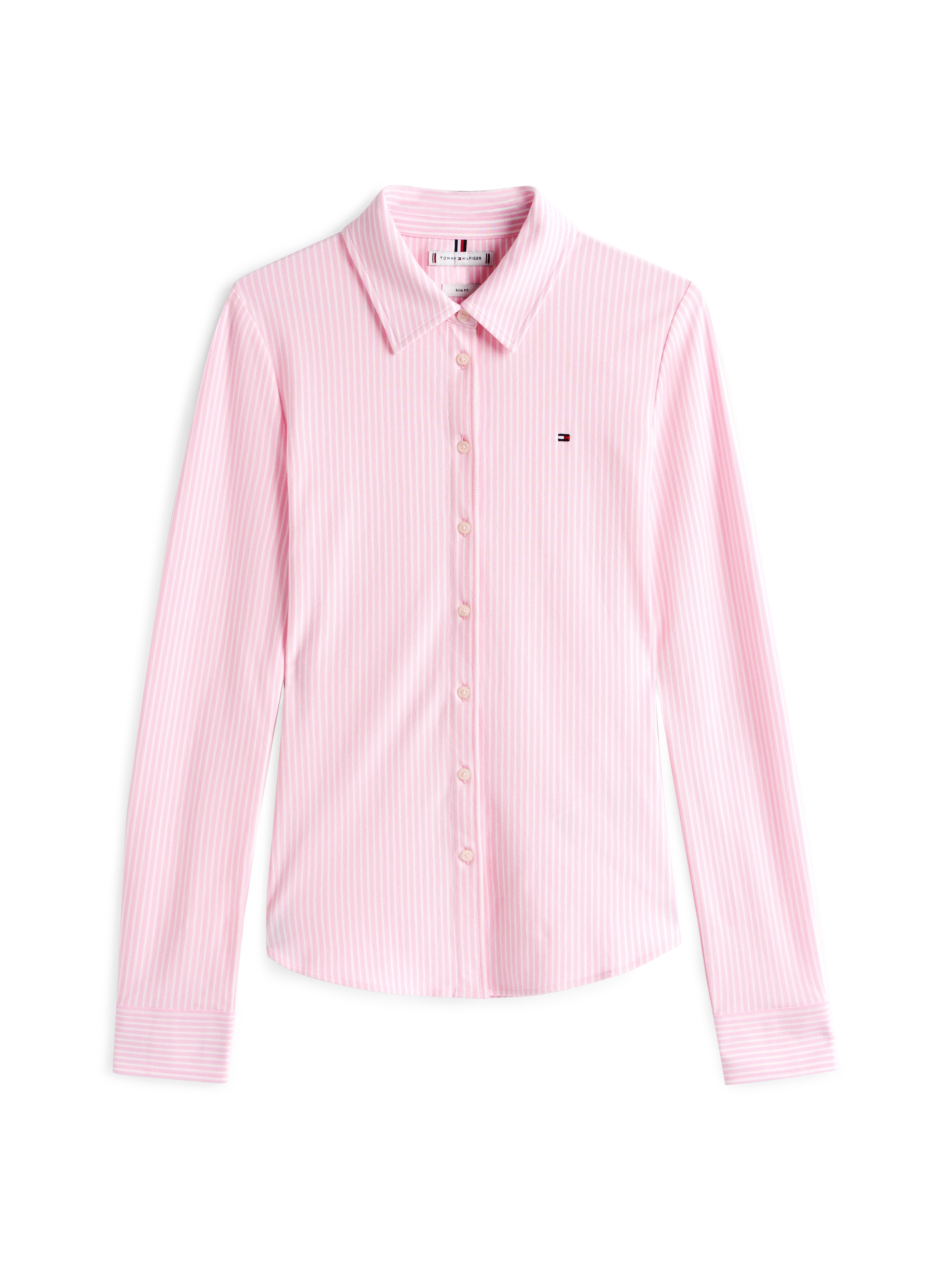 Tommy Hilfiger Polo »1985 SLIM PIQUE BTN DOWN LS mit Polokragen und Label« Baumwollmischung, slim fit