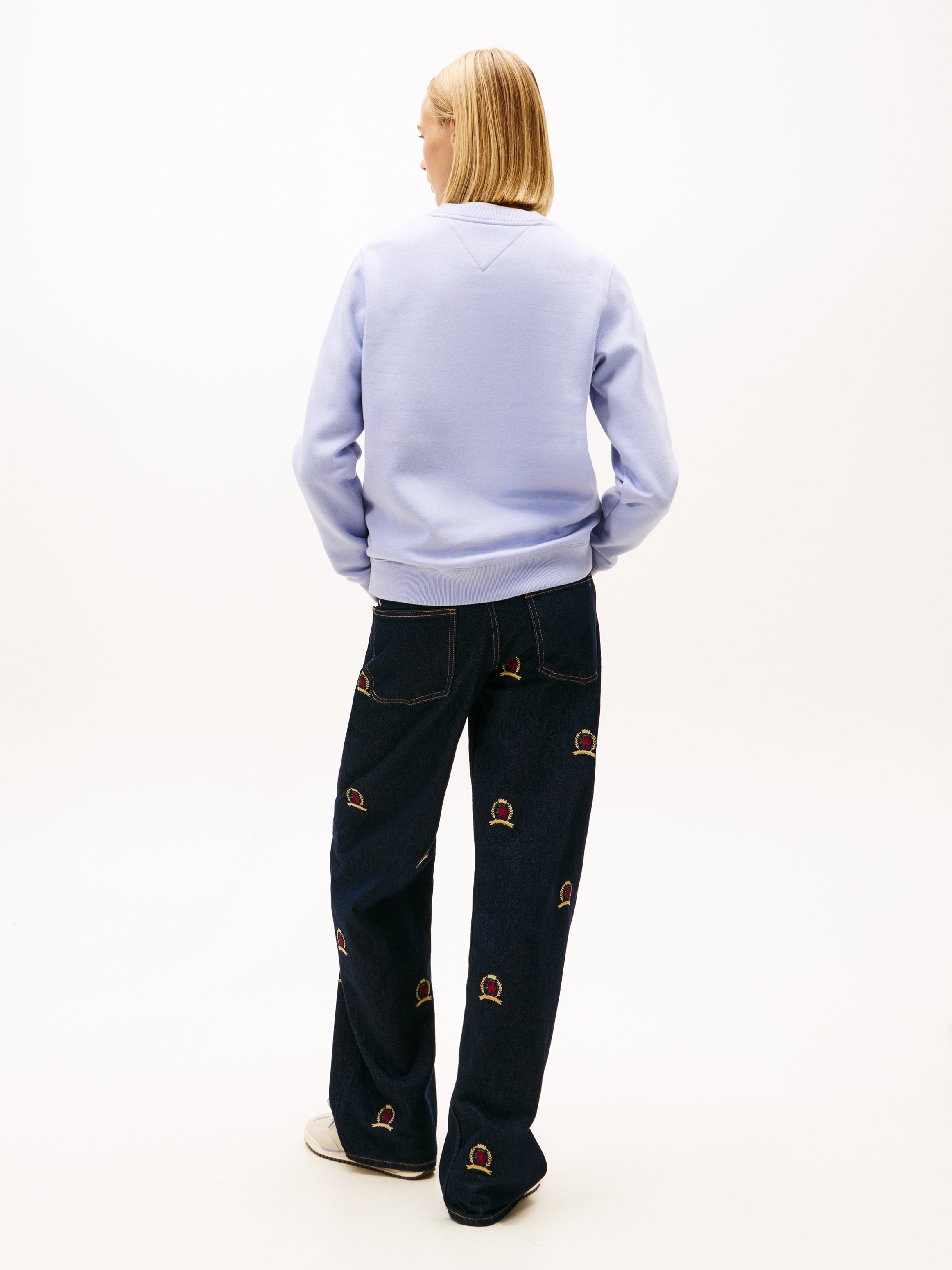 Tommy Jeans Sweatshirt »TJW REG S FLAG CREW«, mit Logostickerei, Regular Fit
