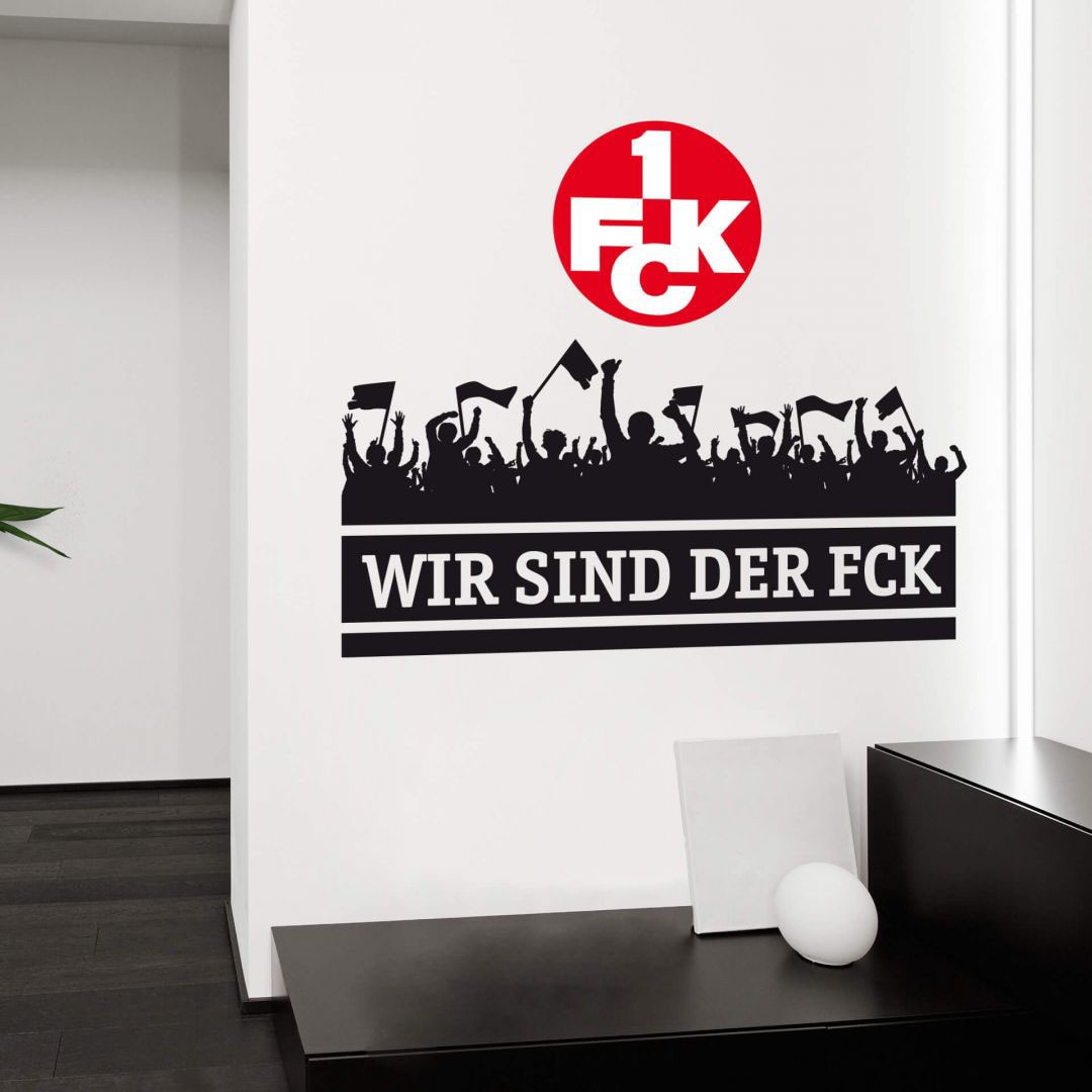 Wall-Art Wandtattoo »Wir sind der FCK mit Logo«, (1 St.), selbstklebend, entfernbar