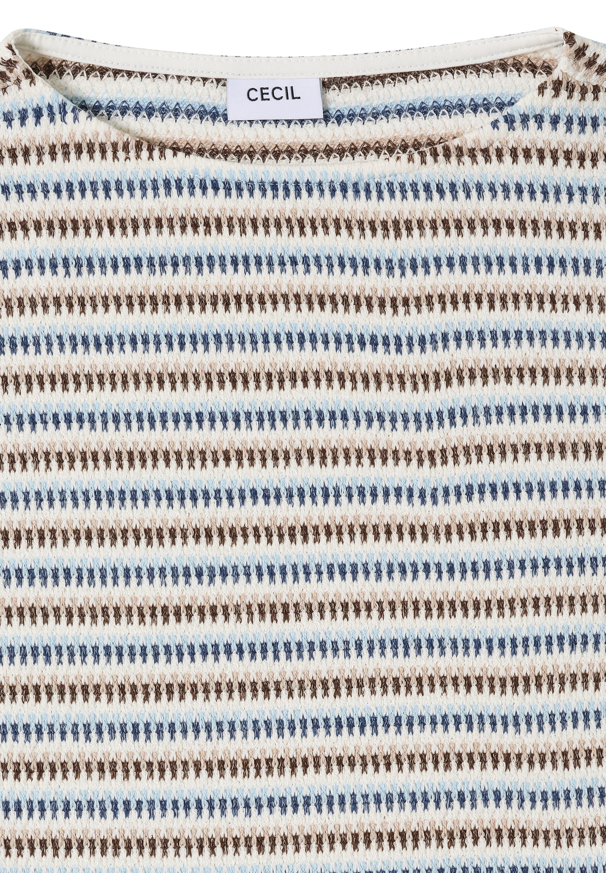 Cecil 3/4 Arm-Pullover mit Multicolor-Streifen