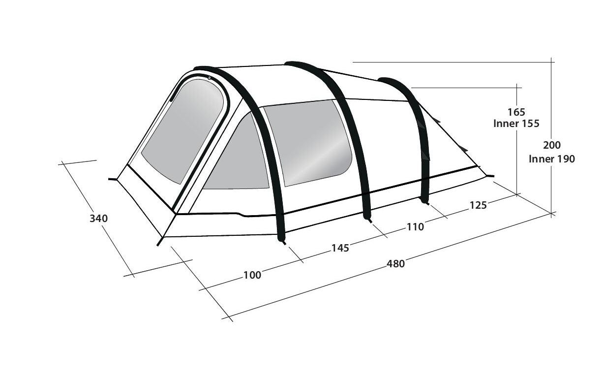 Outwell Tunnelzelt »Starhill 5A«, 5 Personen