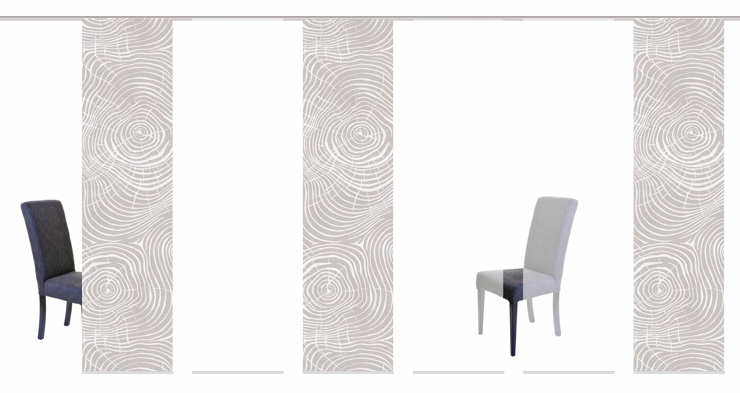 Image of HOME WOHNIDEEN Schiebegardine »MADERAS«, (6 St.), HxB: 245x60, inkl. Befestigungszubehör bei Ackermann Versand Schweiz