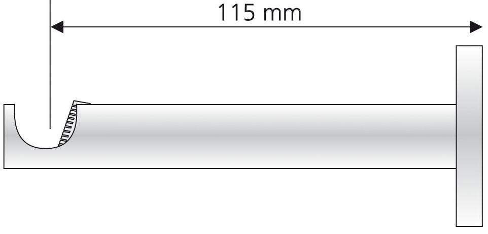 Liedeco Träger, (1 St.), für Gardinenstangen Ø 16 mm