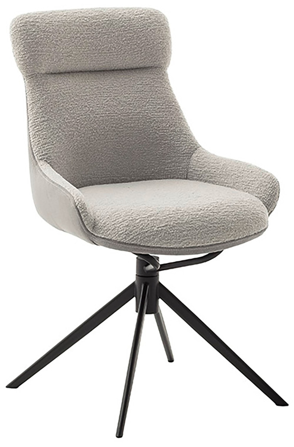 MCA furniture Esszimmerstuhl, Feingewebe, (2er-Set), drehbar 360°, Dreh- & Schwingfunktion, Sitzhöhe ca. 50 cm