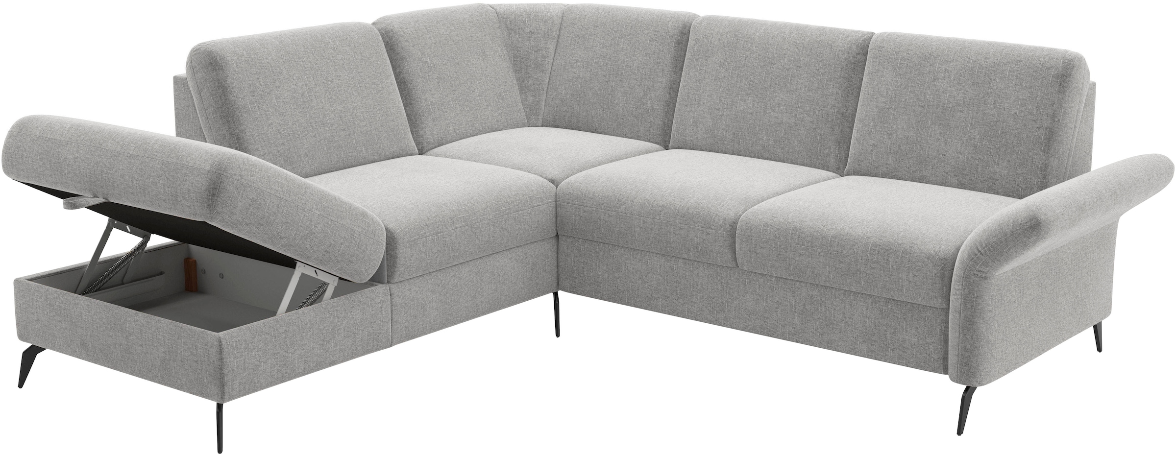 Home affaire Ecksofa »Rochelle«, wahlweise mit Bettfunktion, Bettkasten und Armteilverstellung