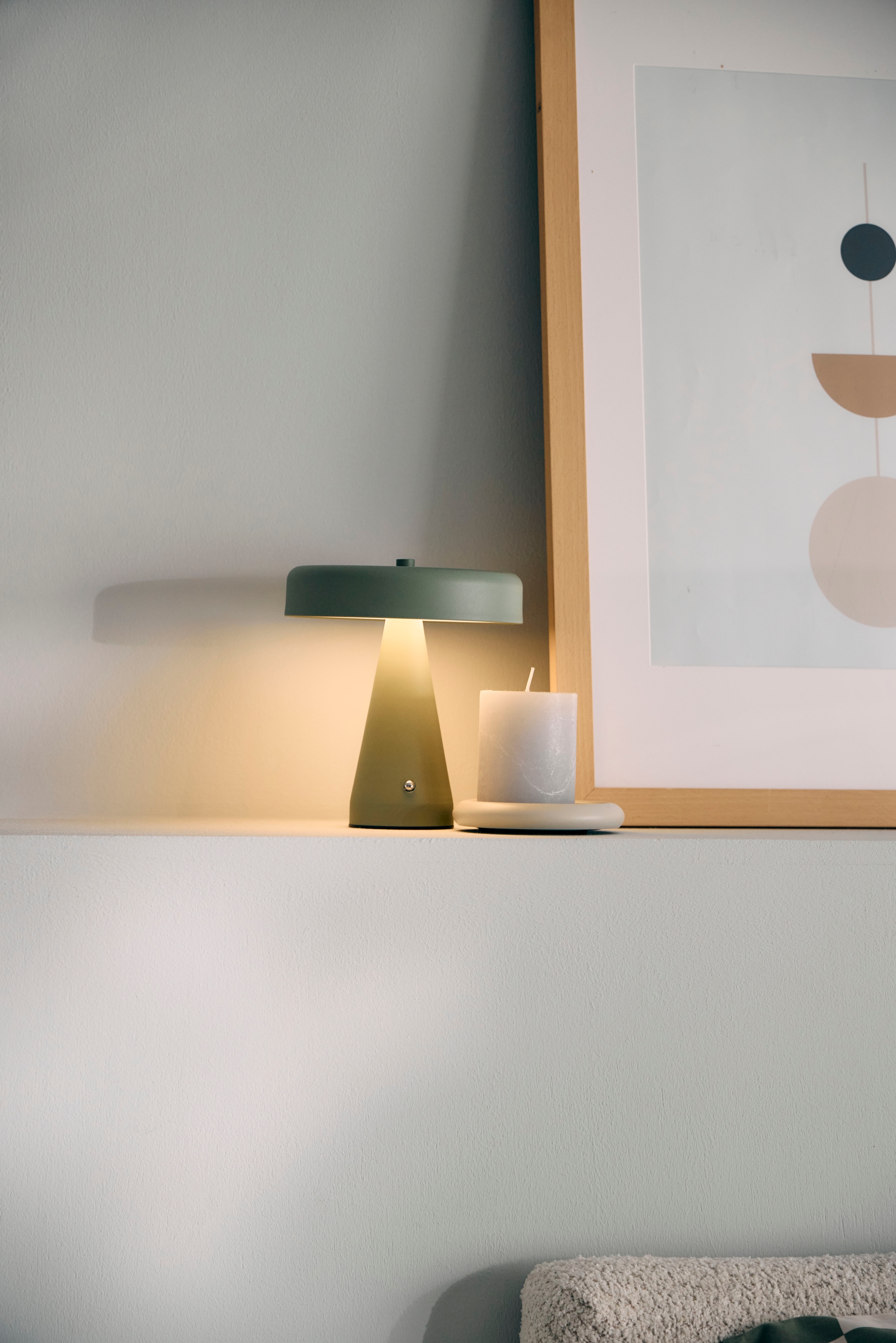 homsy by Ana Johnson LED Tischleuchte »NORVA Akkutischleuchte« LED-Modul warmweiss - kaltweiss Akku-Tischlampe USB-C, CCT, wiederaufladbar, Akku, dimmbar