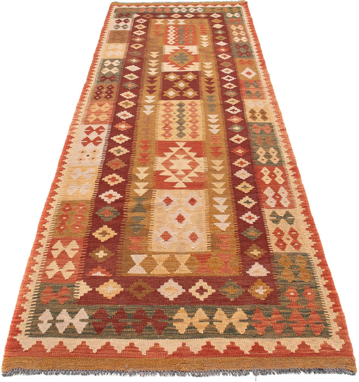 Image of morgenland Läufer »Kelim Maimene Medaillon 298 x 80 cm«, rechteckig, 0,5 mm Höhe, Wendeteppich bei Ackermann Versand Schweiz