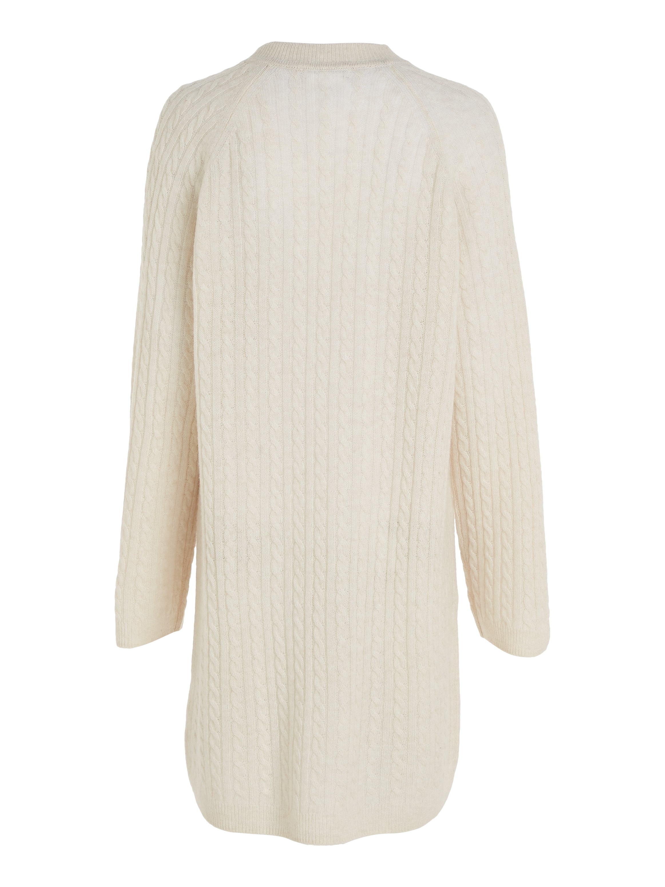 Tommy Hilfiger Strickkleid »SOFT WOOL AO CABLE C-NK DRESS«, aus weichem Zopfstrick