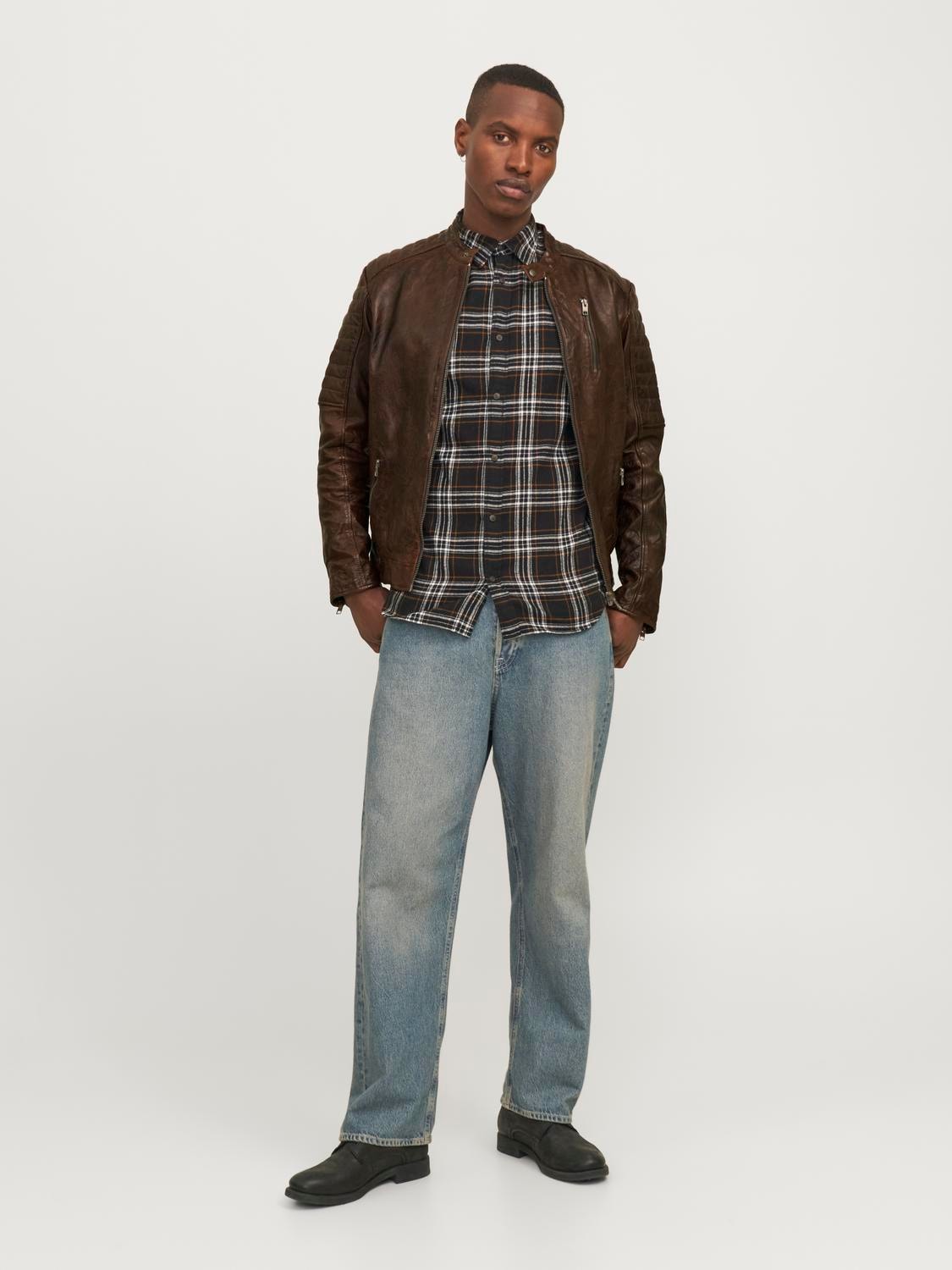 Jack & Jones Lederjacke »JJERICHARD LEATHER JACKET NOOS«