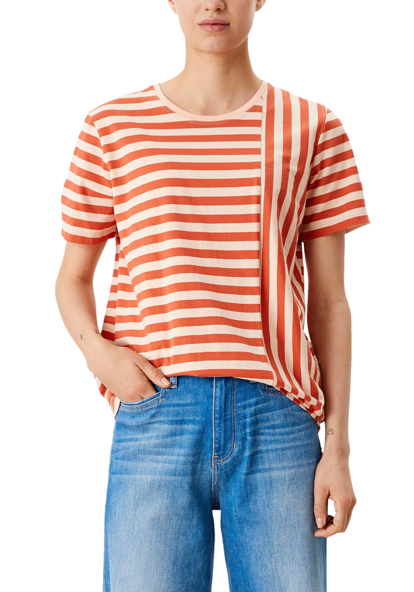 Image of s.Oliver T-Shirt, mit Längs- und Querstreifen bei Ackermann Versand Schweiz