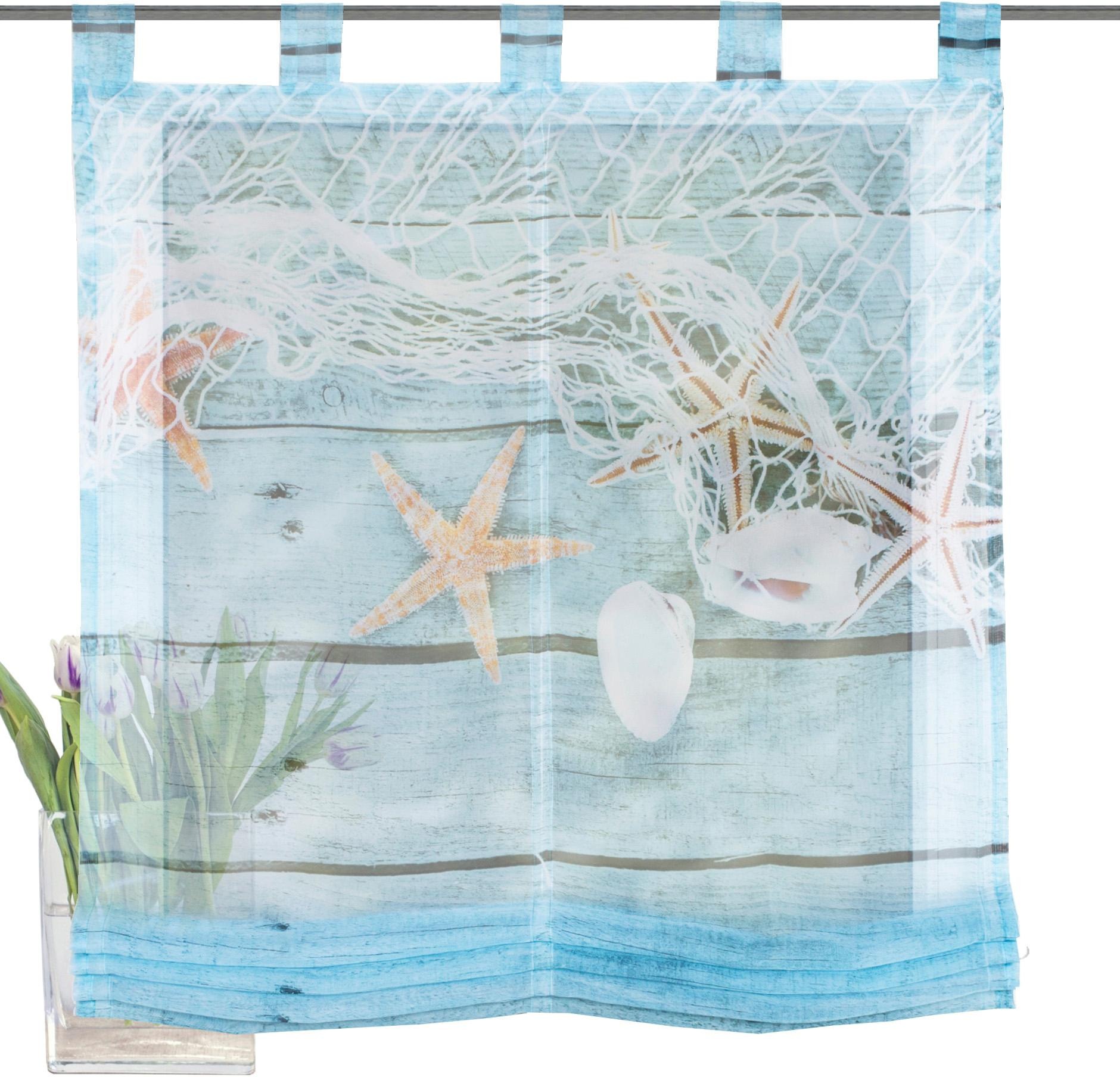 Image of HOME WOHNIDEEN Raffrollo »MARITIM«, mit Schlaufen, ohne Bohren, freihängend bei Ackermann Versand Schweiz