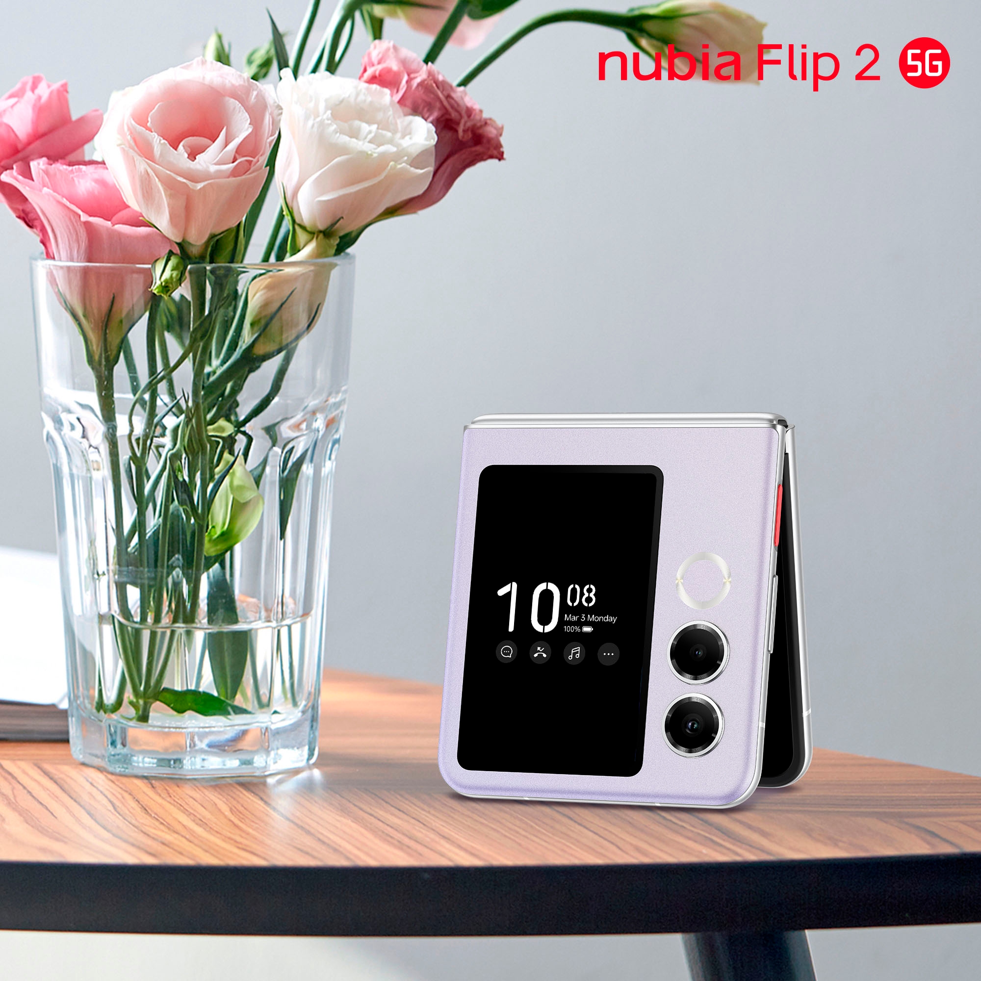 Nubia Smartphone »Flip 2« lilas violet