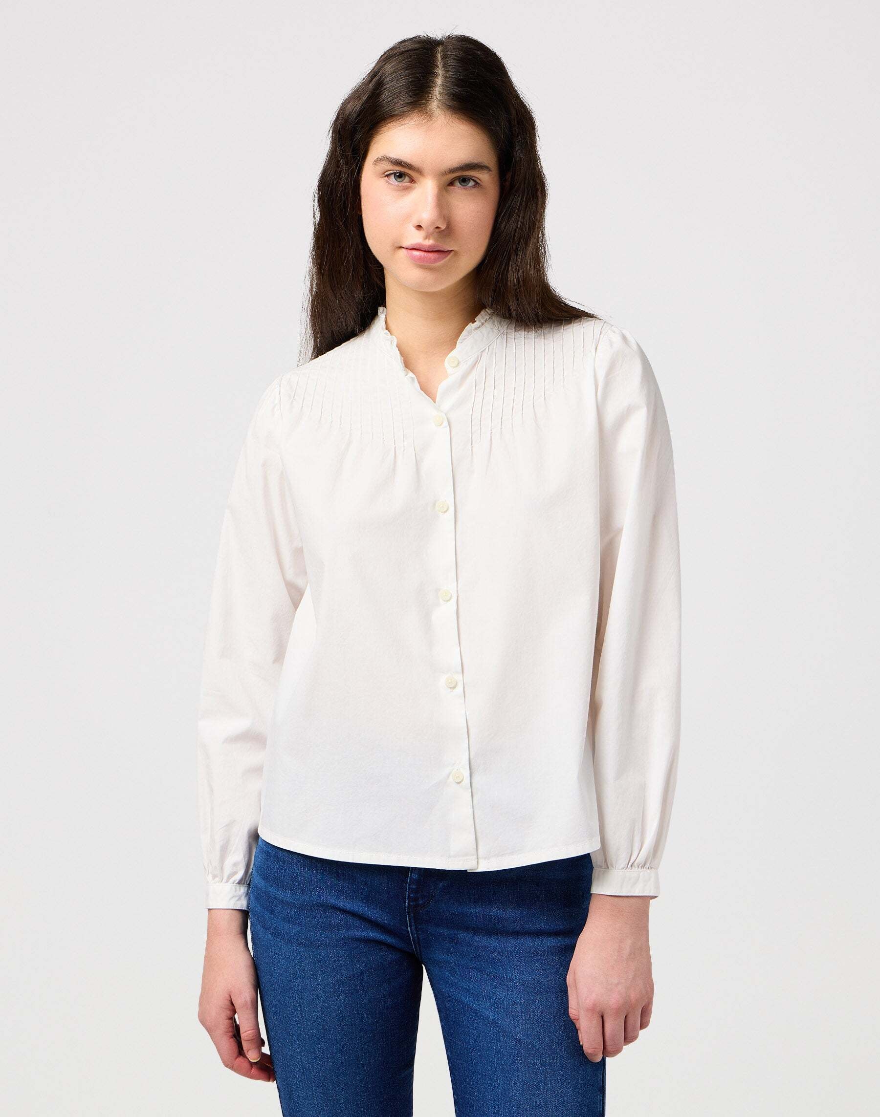 Langarmshirt »Wrangler Langarmshirts Pintuck Blouse«