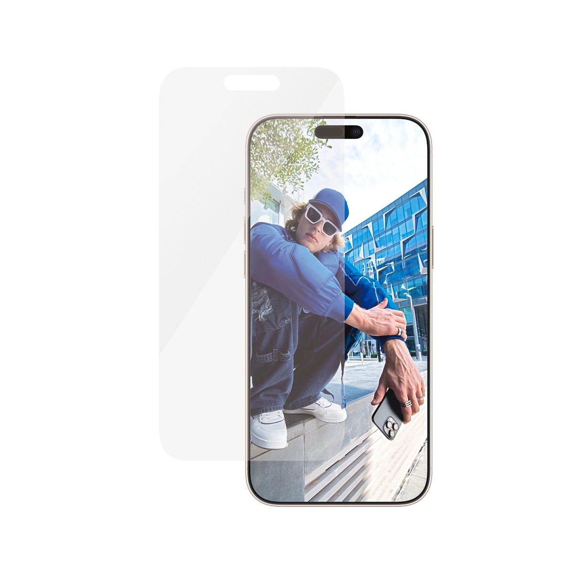 PanzerGlass Displayschutzglas »Classic Fit Screen Protection«, für Apple iPhone 16 Pro Max, Displayschutzfolie, Schutzfolie, Bildschirmschutz, kratz- & stossfest