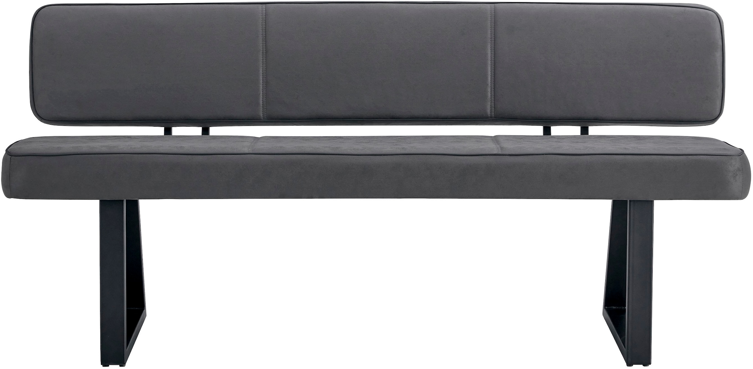 Duo Collection Banc »Tara Bank mit Rückenlehne« revêtement microfibre de haute qualité, avec ressorts ensachés, supporte jusqu'à 260 kg