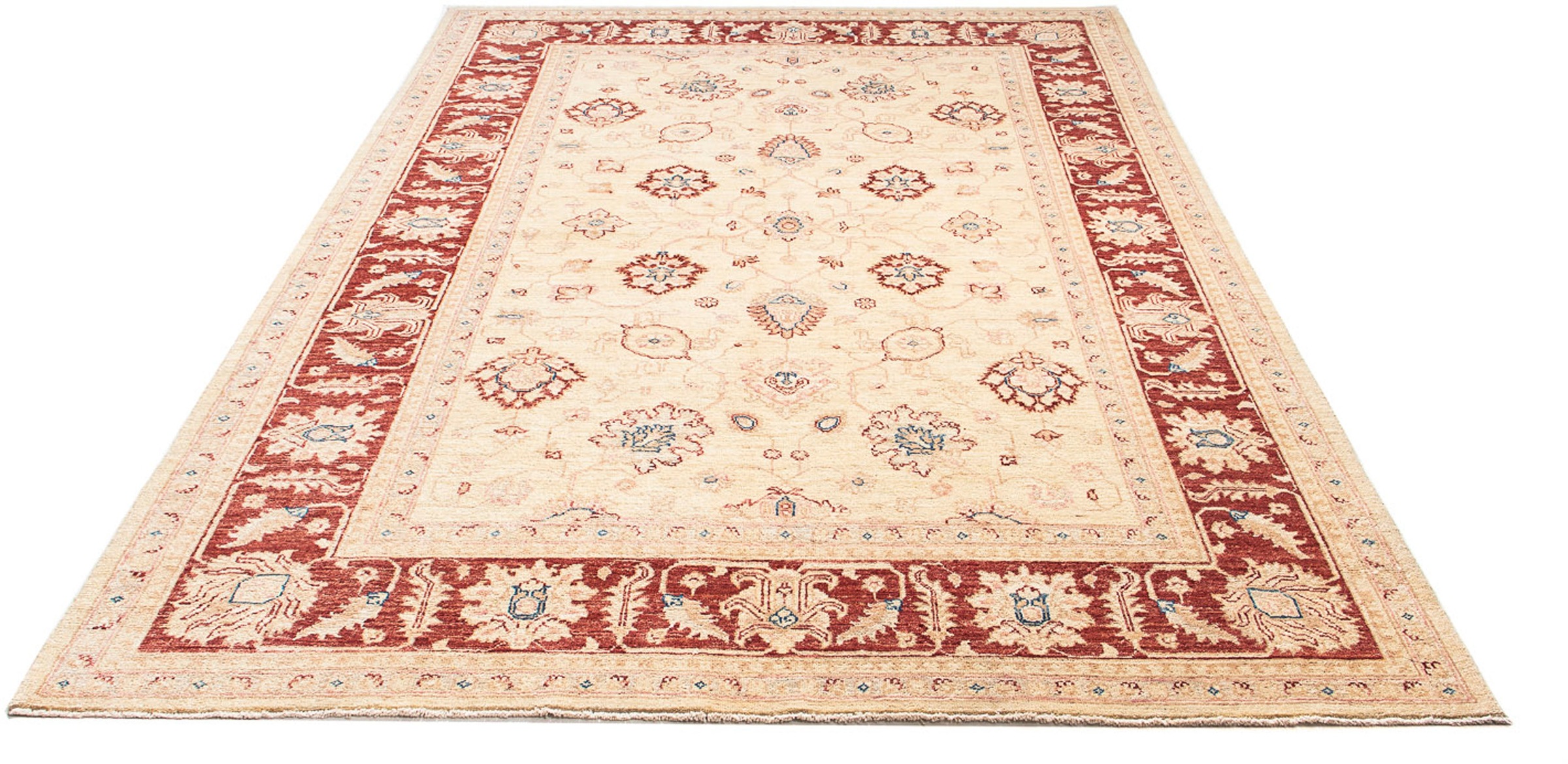 Image of morgenland Orientteppich »Ziegler - 236 x 170 cm - beige«, rechteckig, 6 mm Höhe, Wohnzimmer, Handgeknüpft, Einzelstück mit Zertifikat bei Ackermann Versand Schweiz