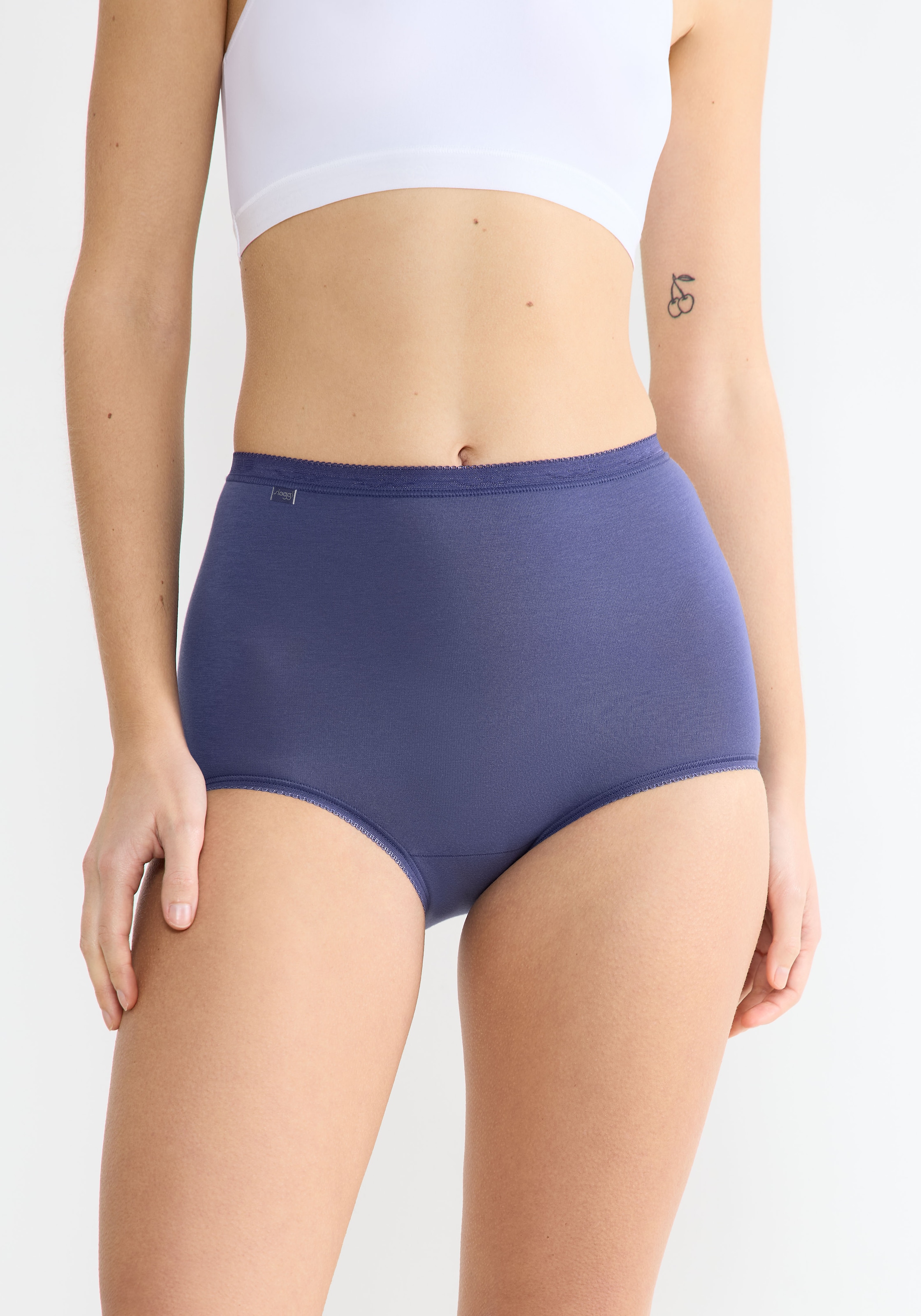 sloggi Maxislip »Basic+«, (4er Pack), Baumwollmischung, weiche Nähte, hohe Taille, elastisch