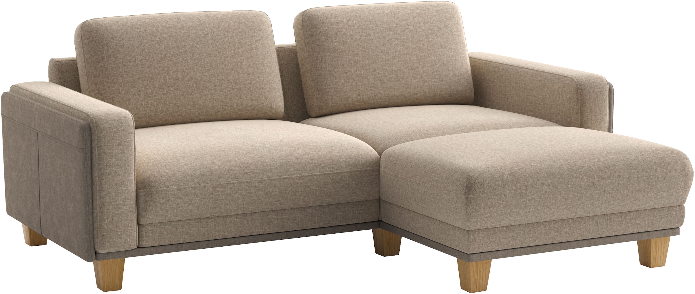 sit&more Ecksofa »Concept« Modernes Sofa in drei Fussfarben zur Auswahl